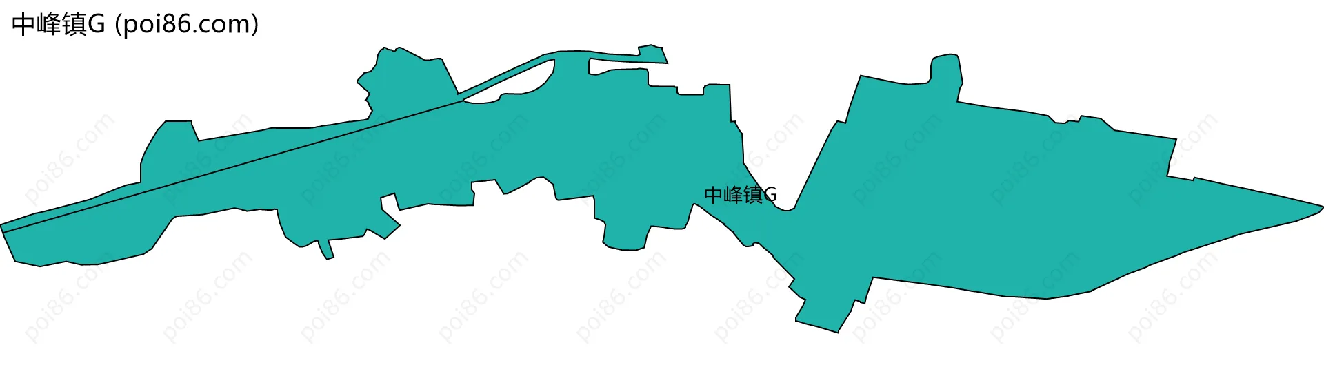 中峰镇G边界地图