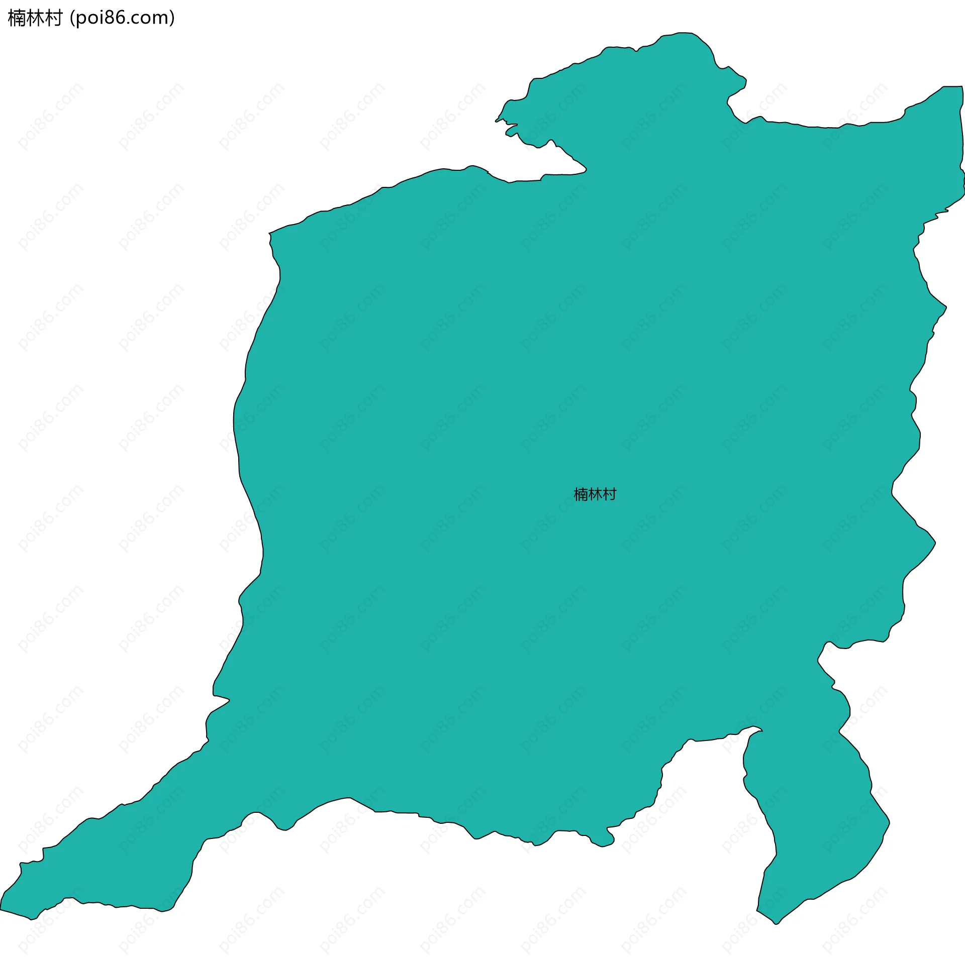 楠林村边界地图