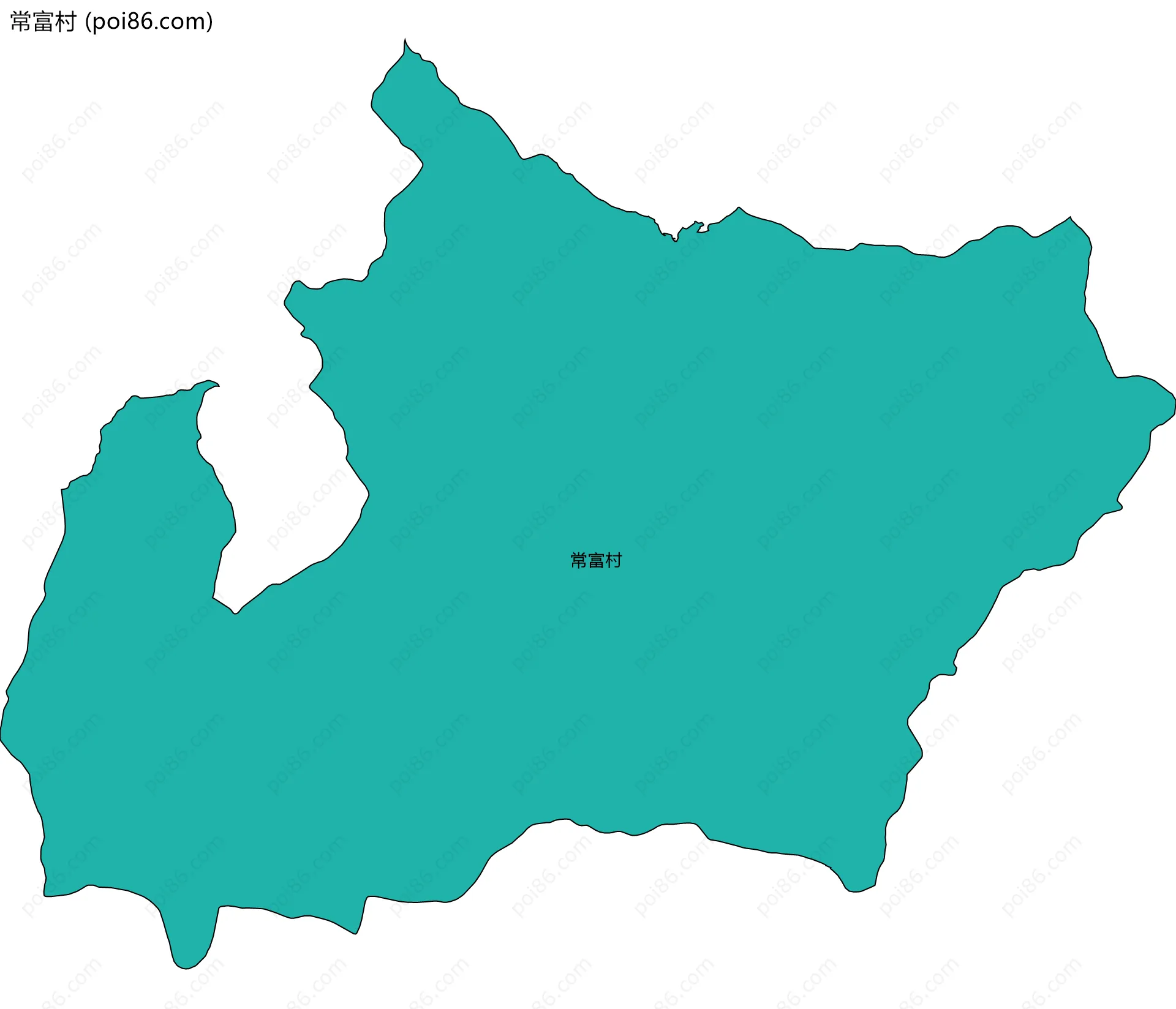 常富村边界地图