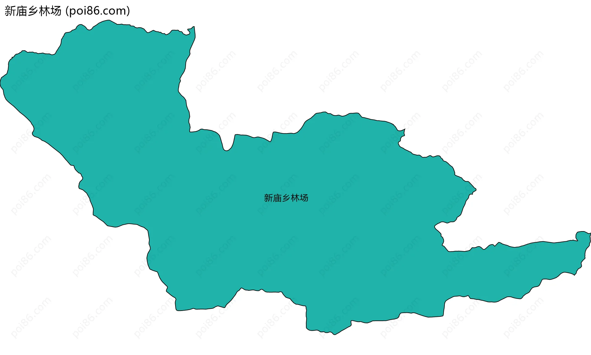 新庙乡林场边界地图