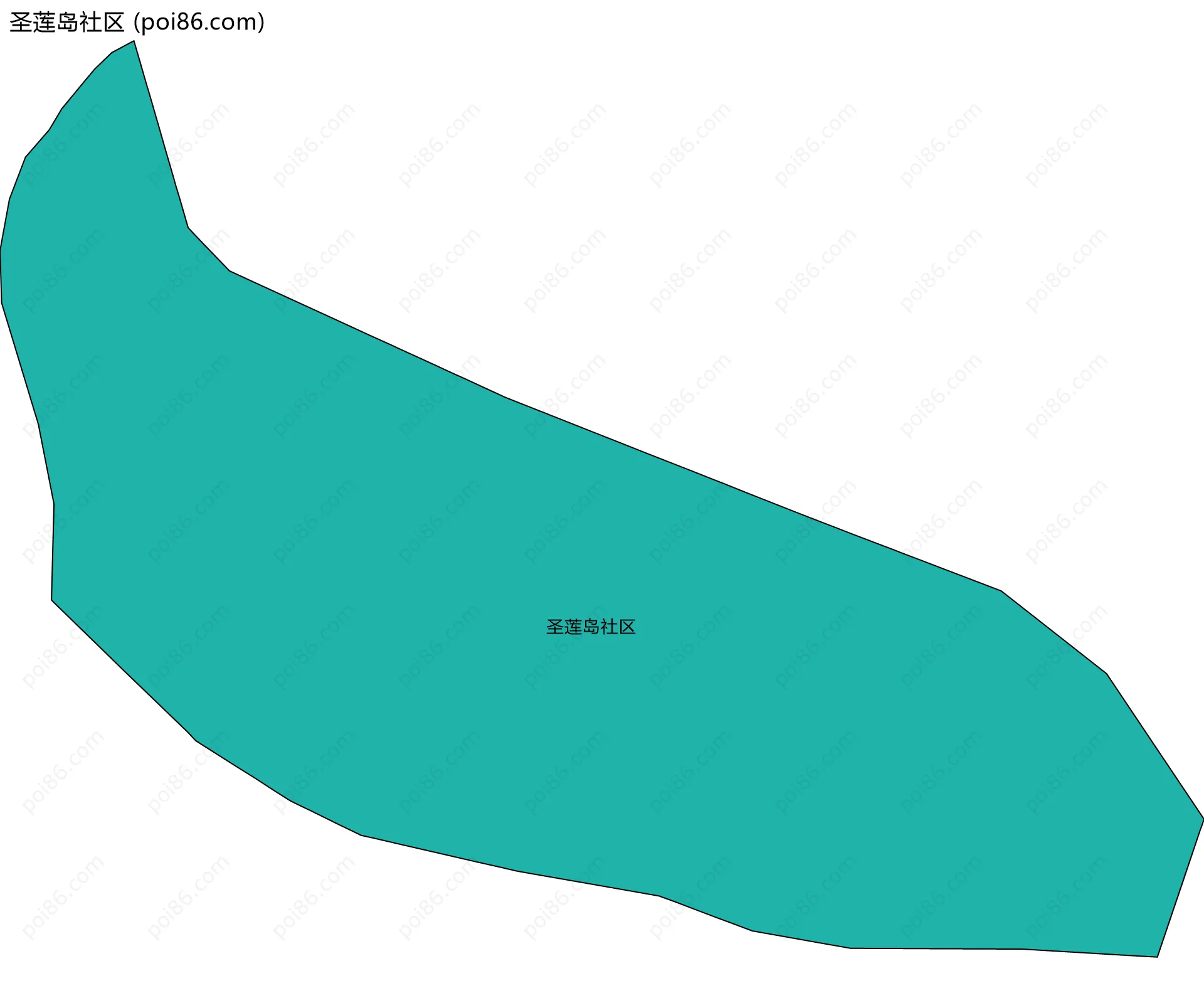 圣莲岛社区边界地图