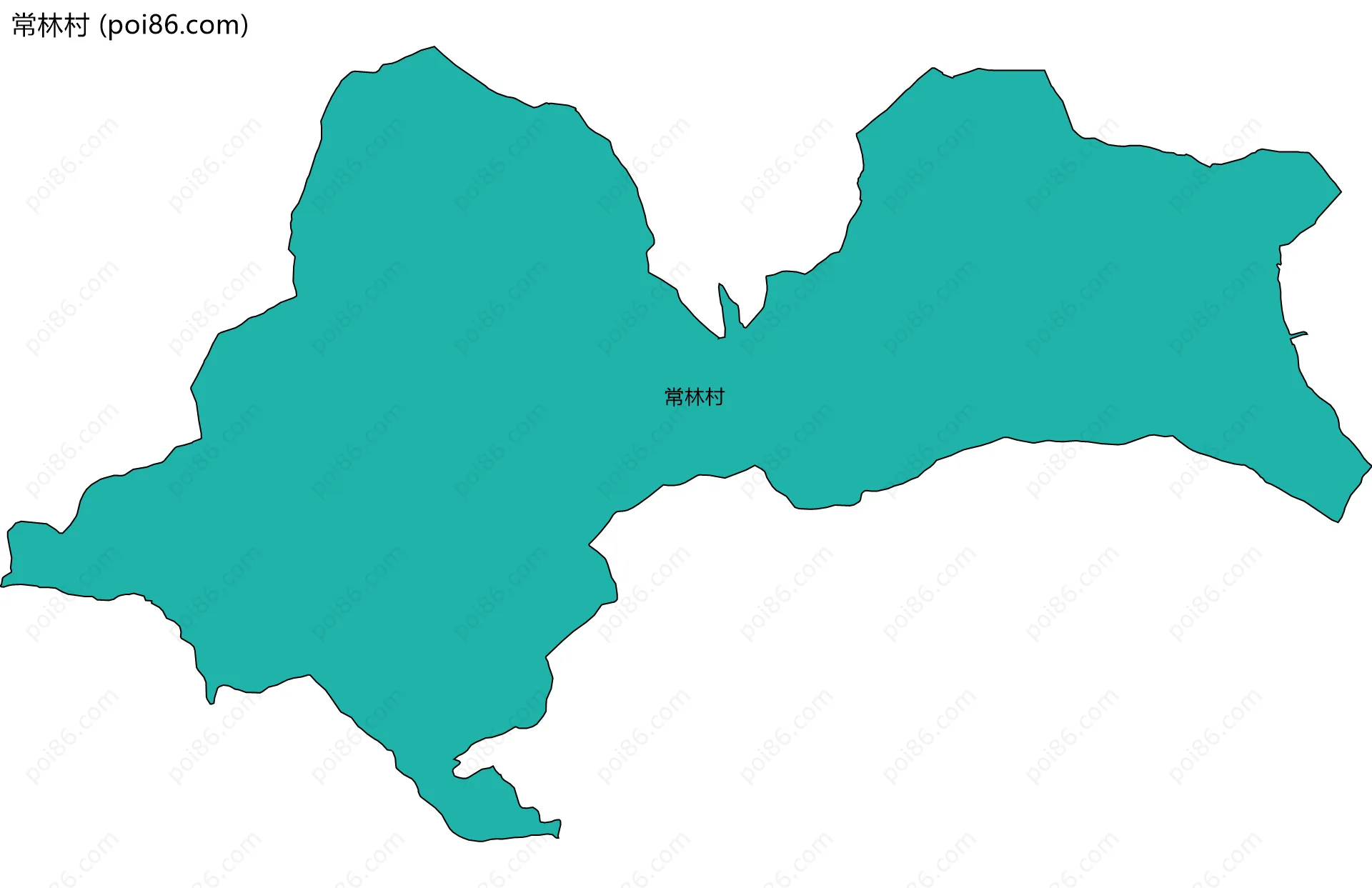 常林村边界地图