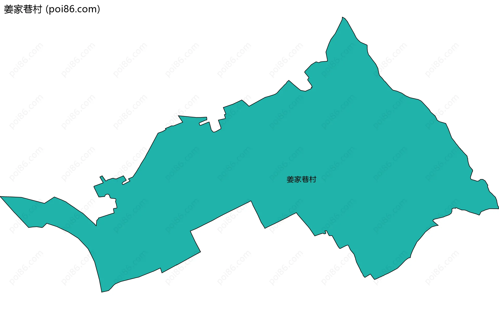 姜家巷村边界地图