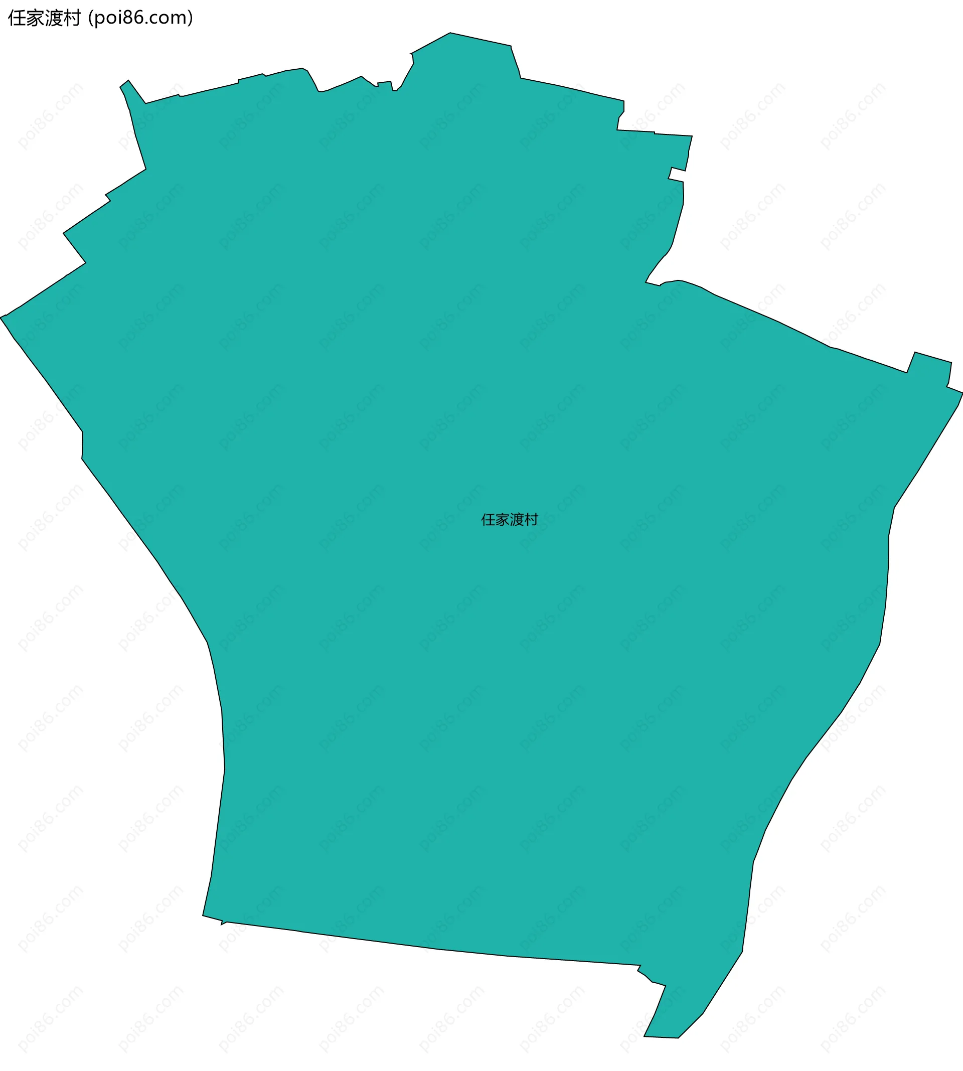 任家渡村边界地图