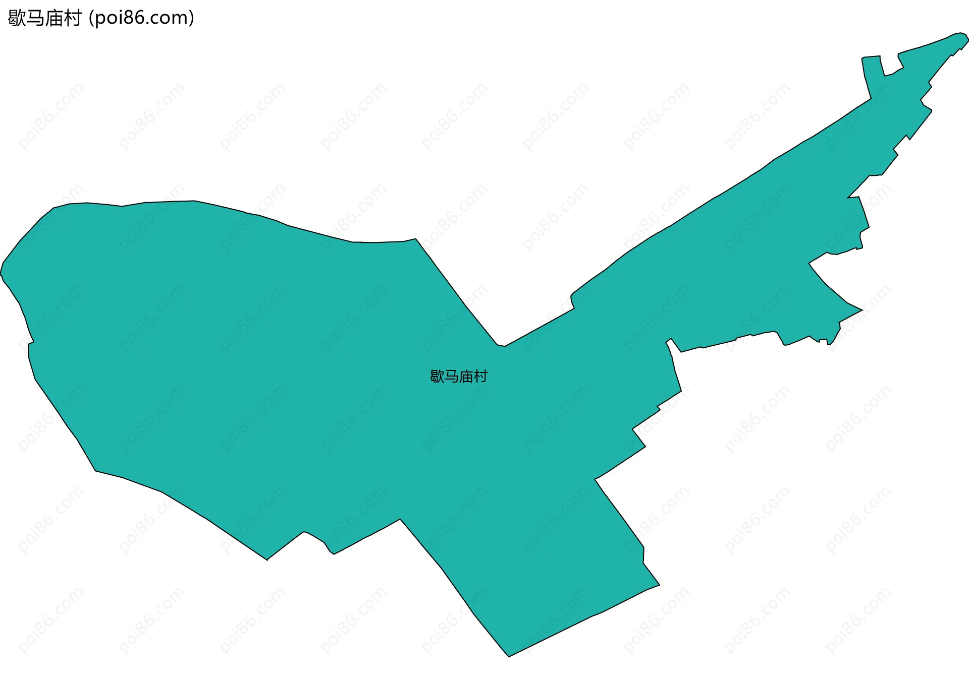 歇马庙村边界地图