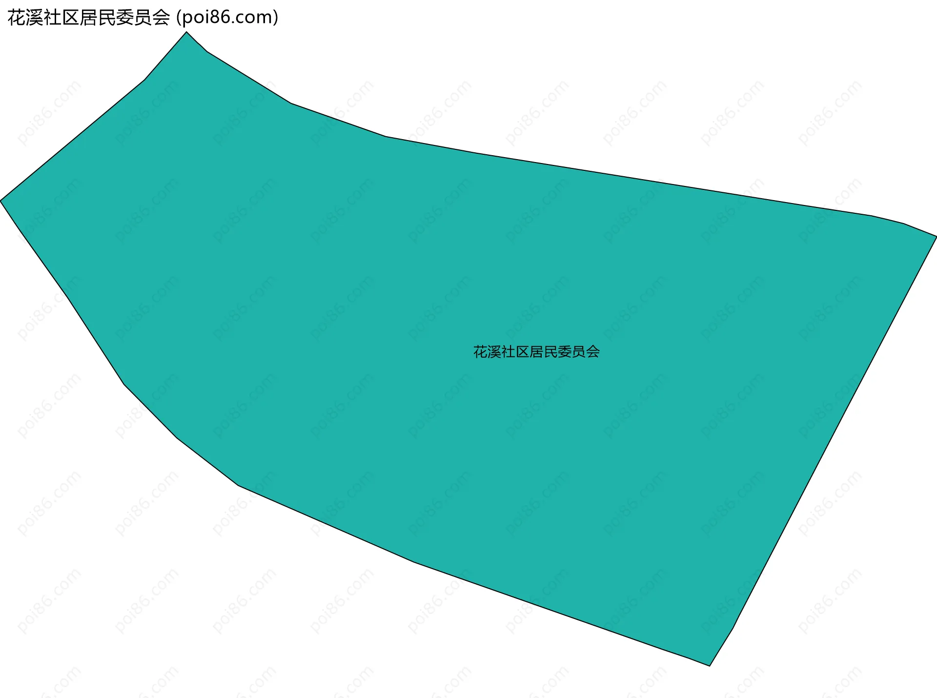 花溪社区居民委员会边界地图