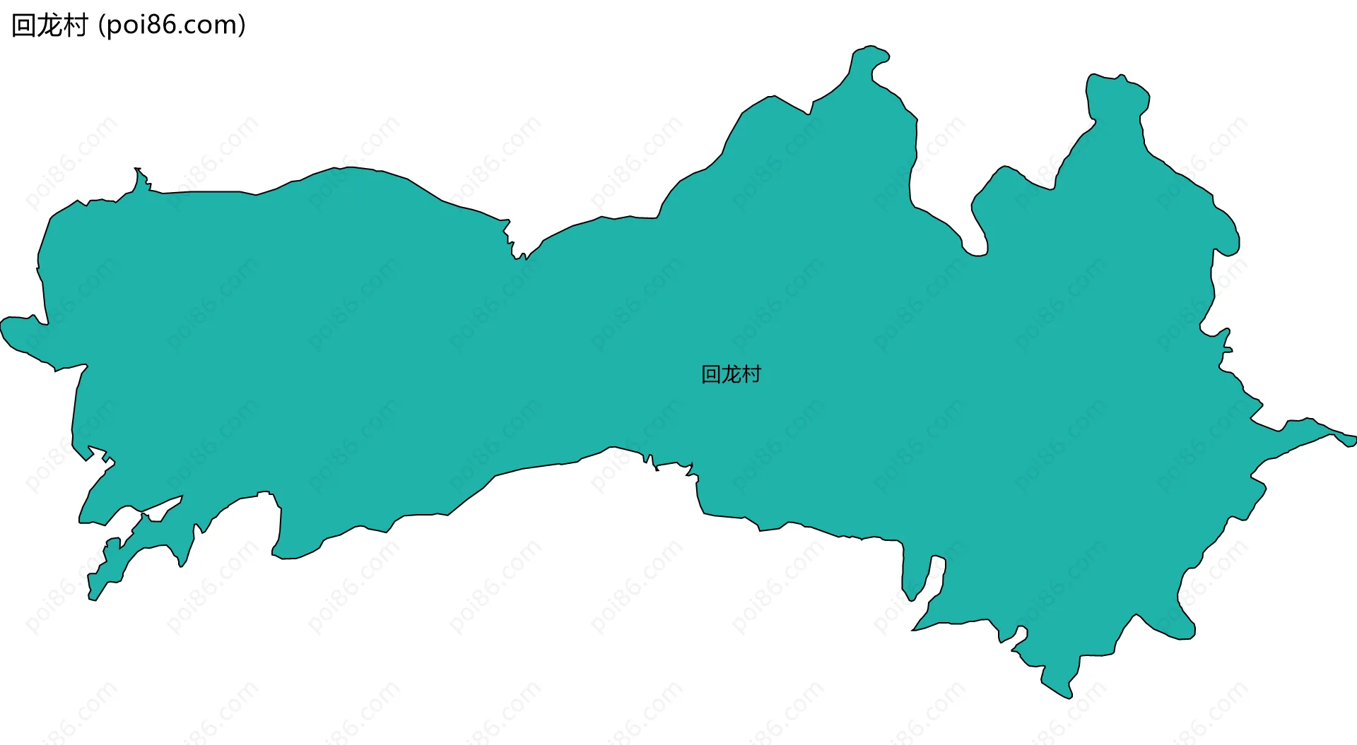 回龙村边界地图