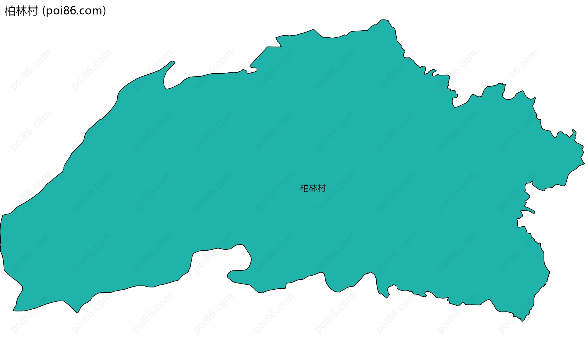 柏林村边界地图