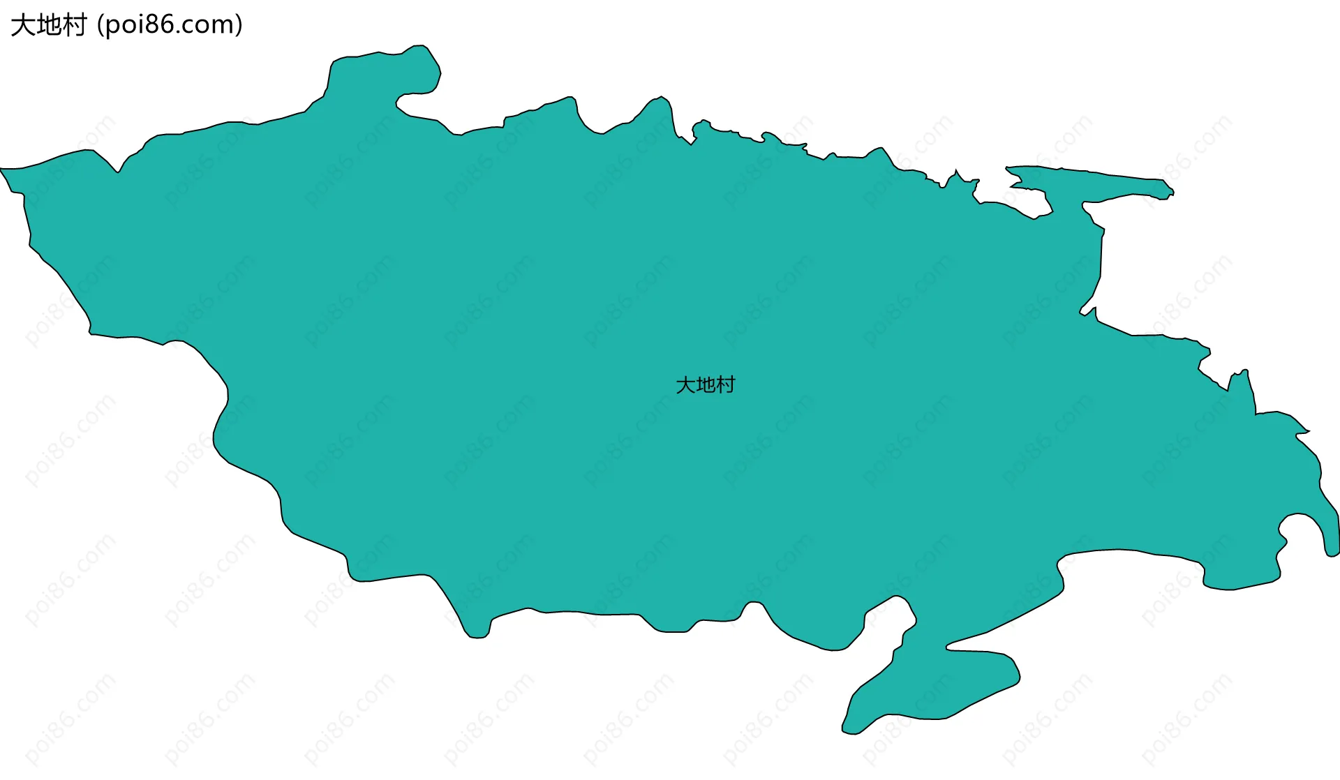 大地村边界地图