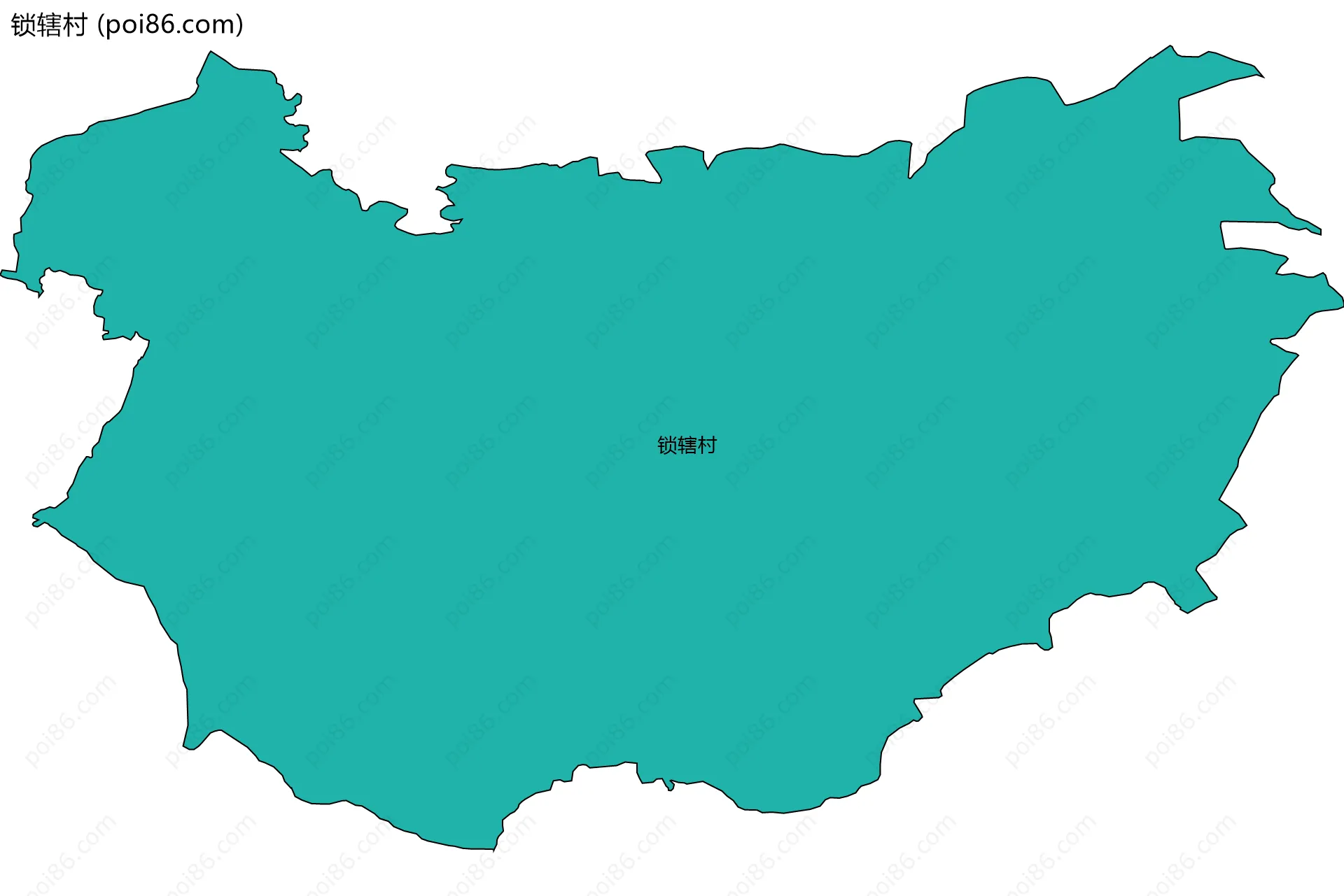 锁辖村边界地图