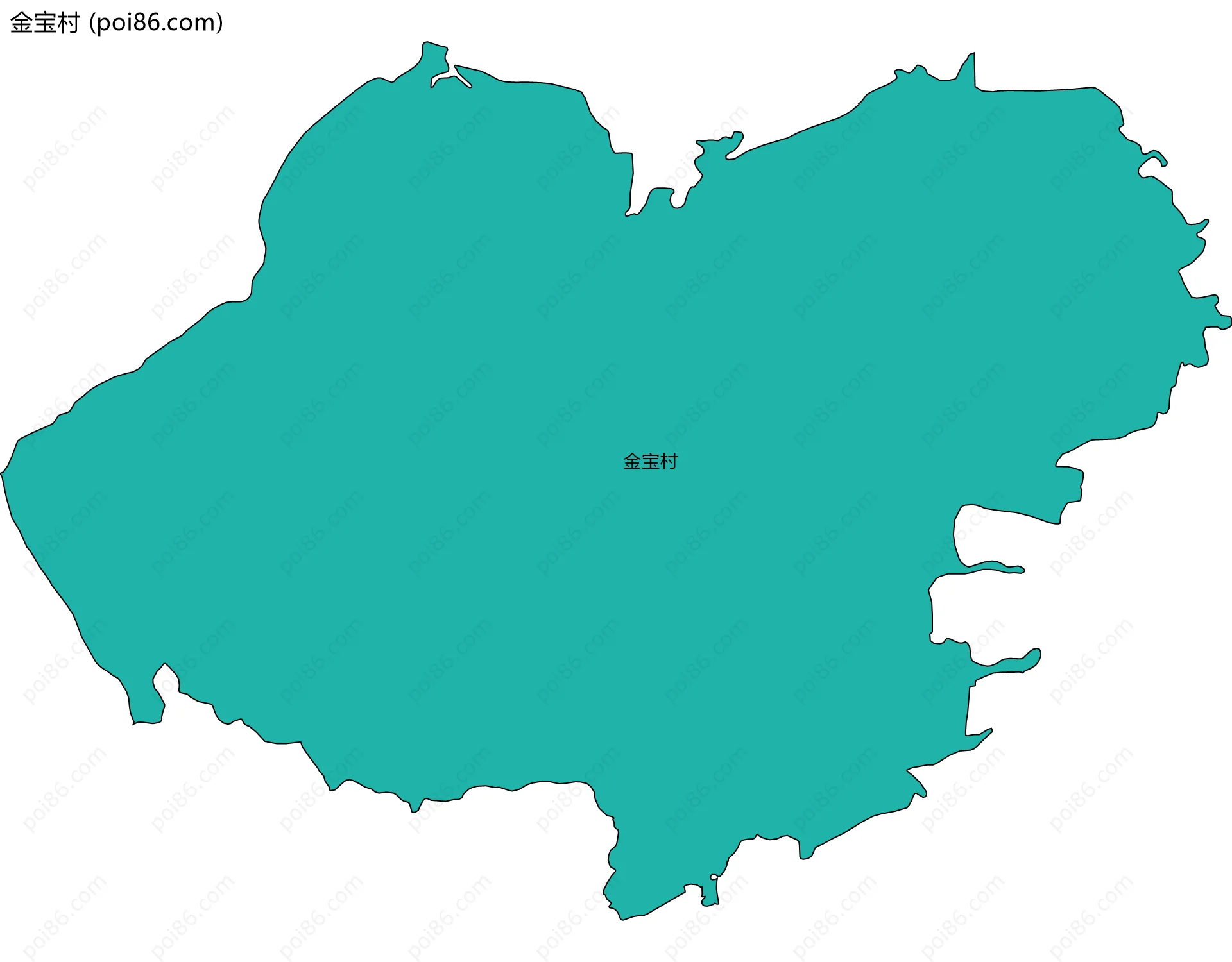 金宝村边界地图