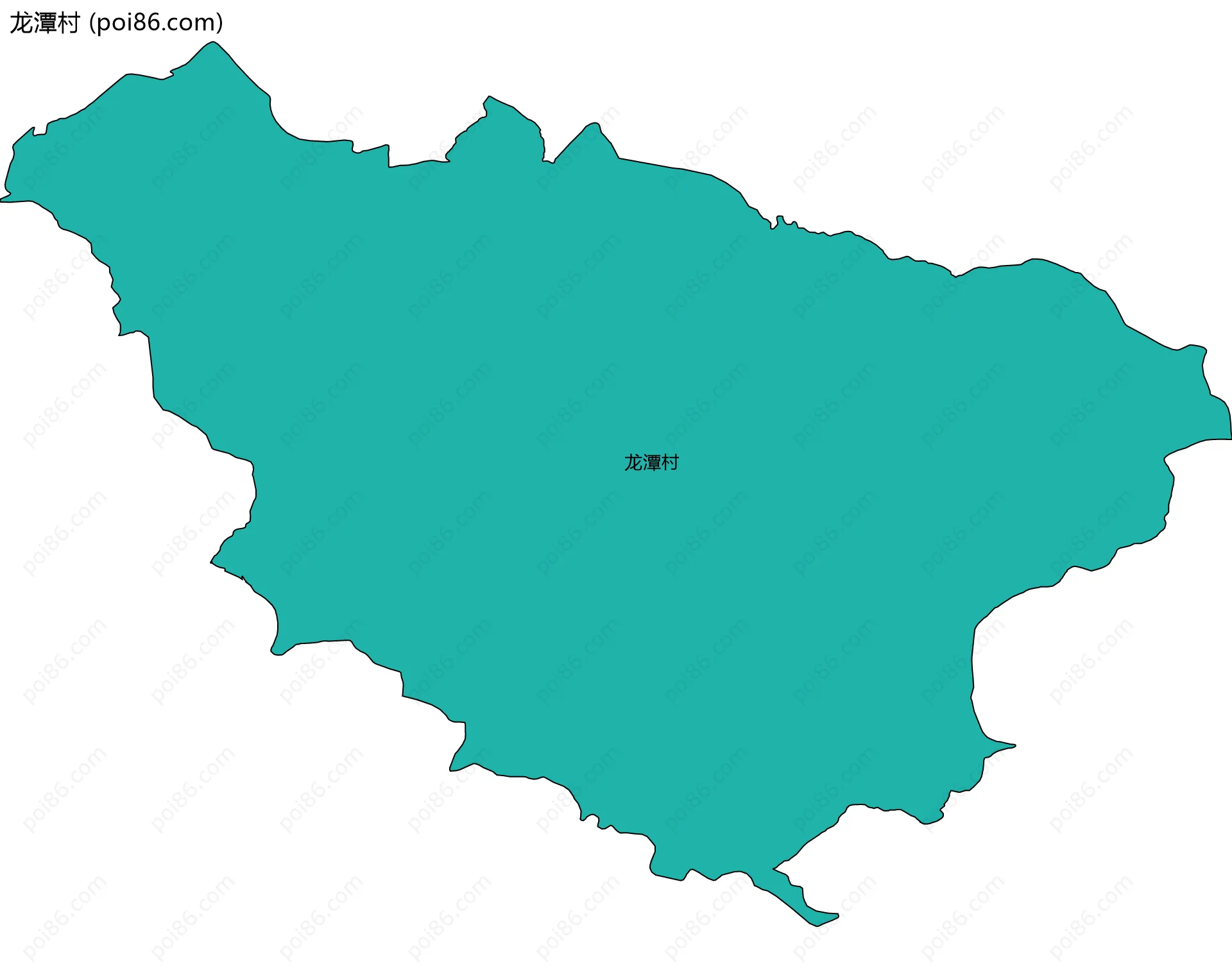 龙潭村边界地图