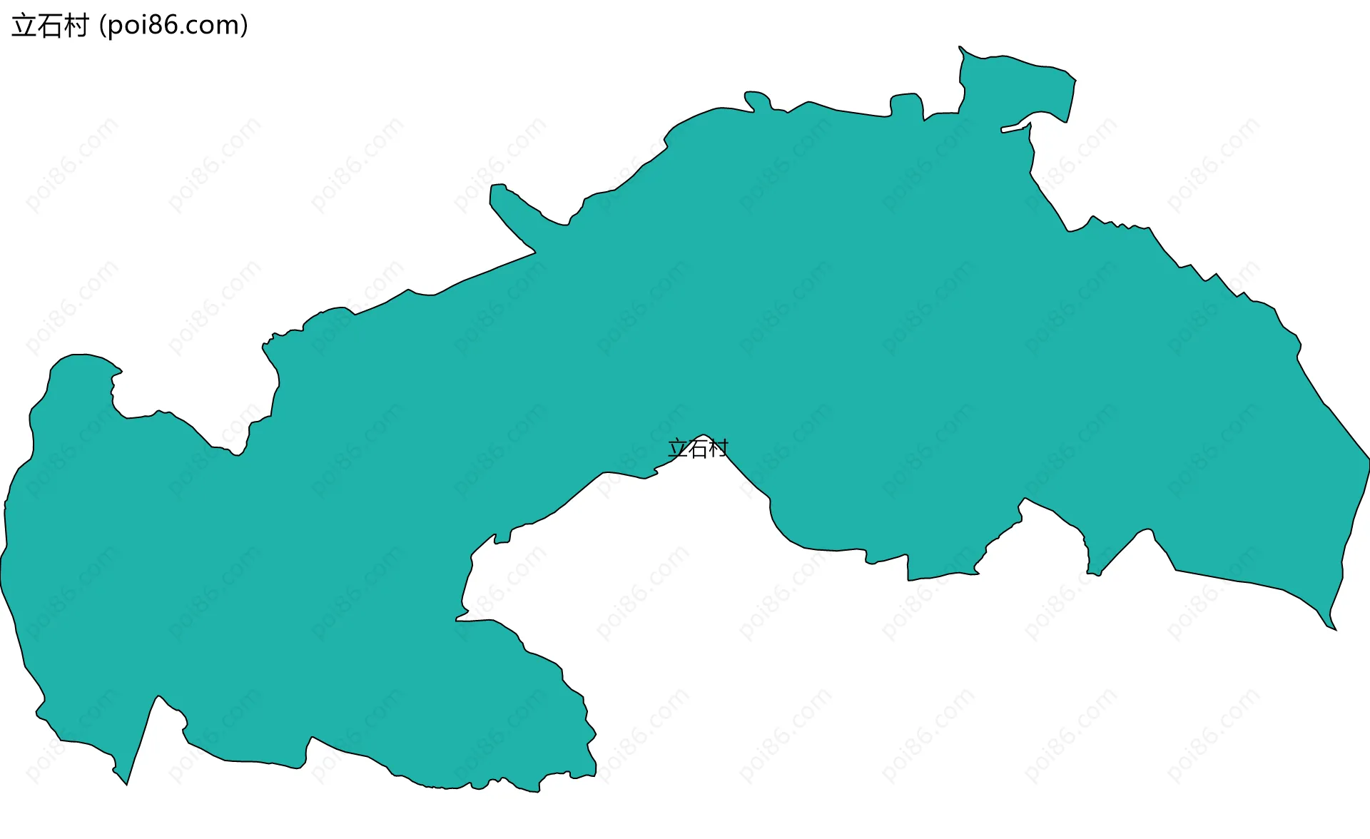 立石村边界地图