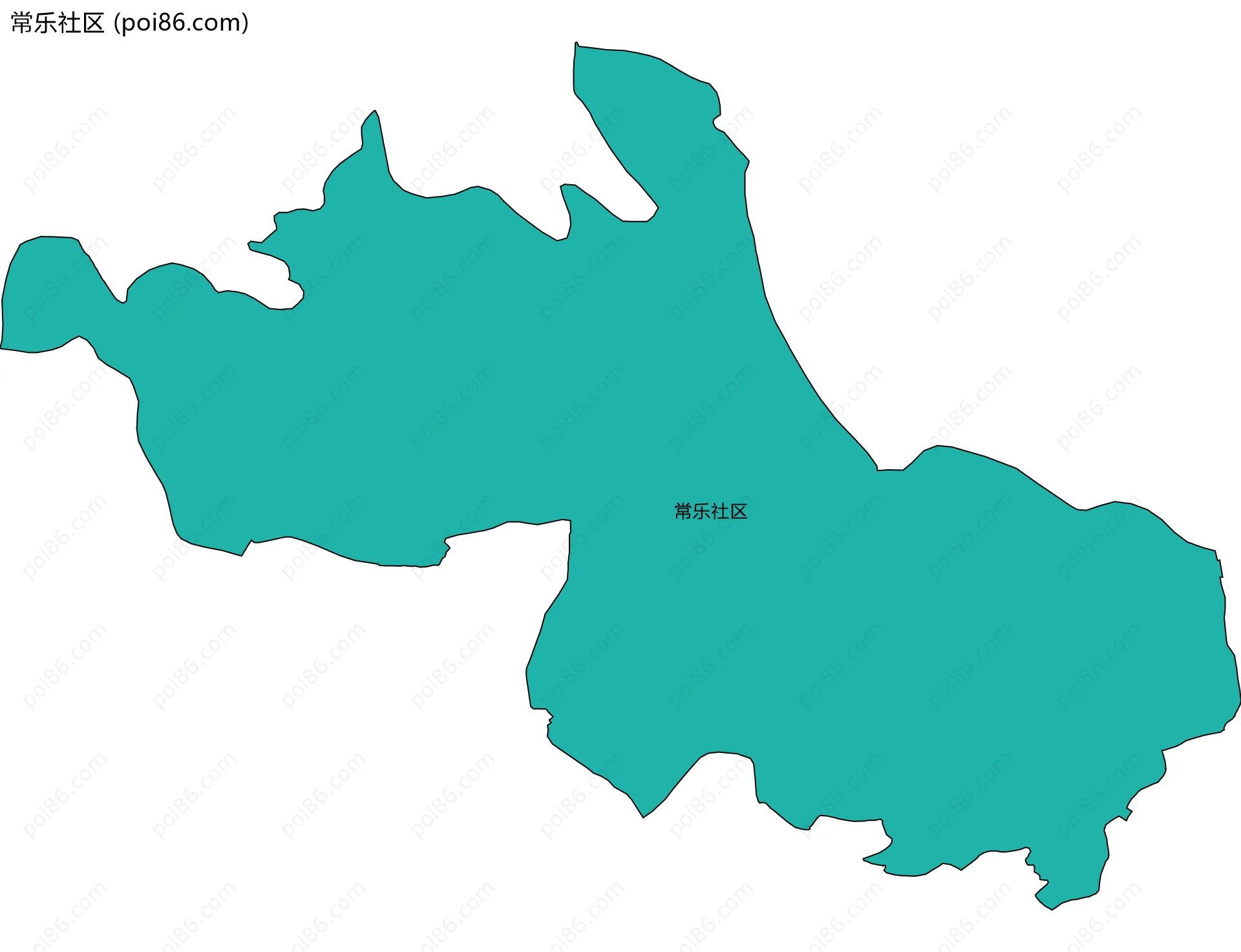 常乐社区边界地图