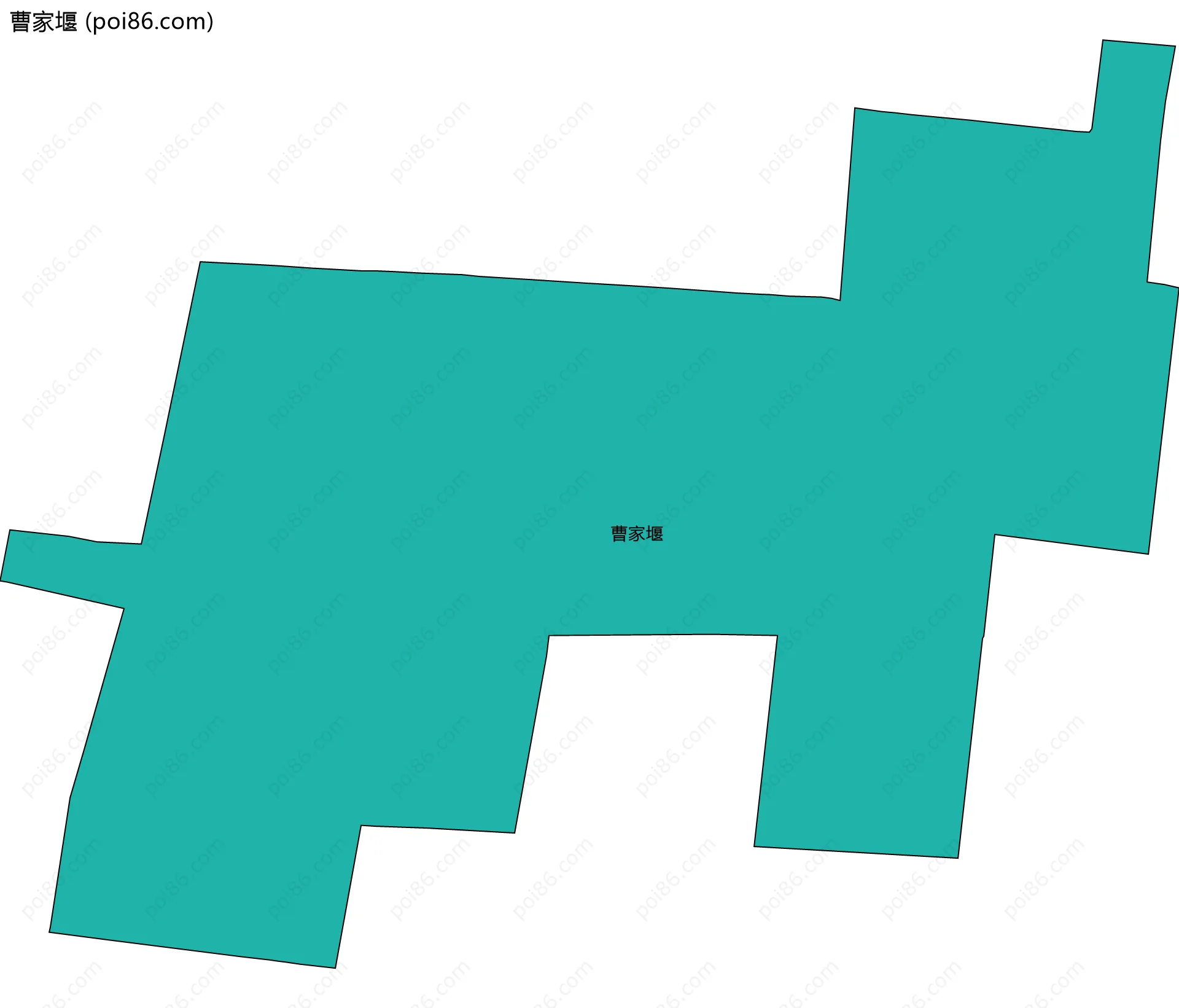 曹家堰边界地图