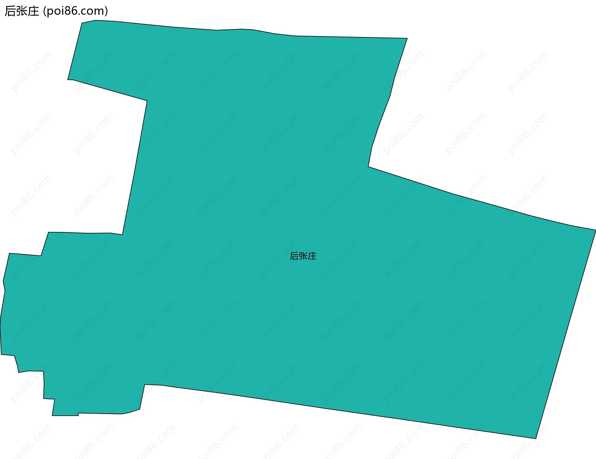 后张庄边界地图