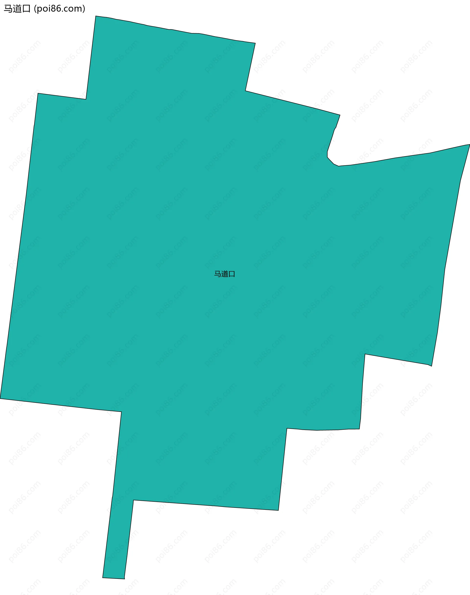 马道口边界地图