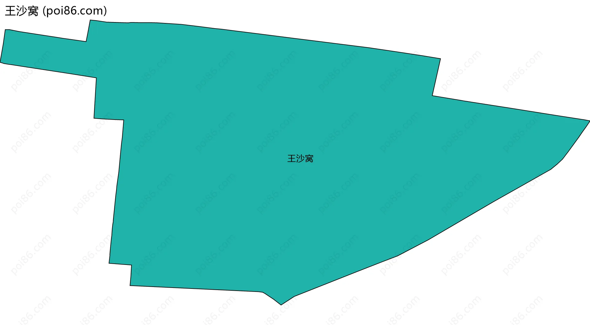 王沙窝边界地图