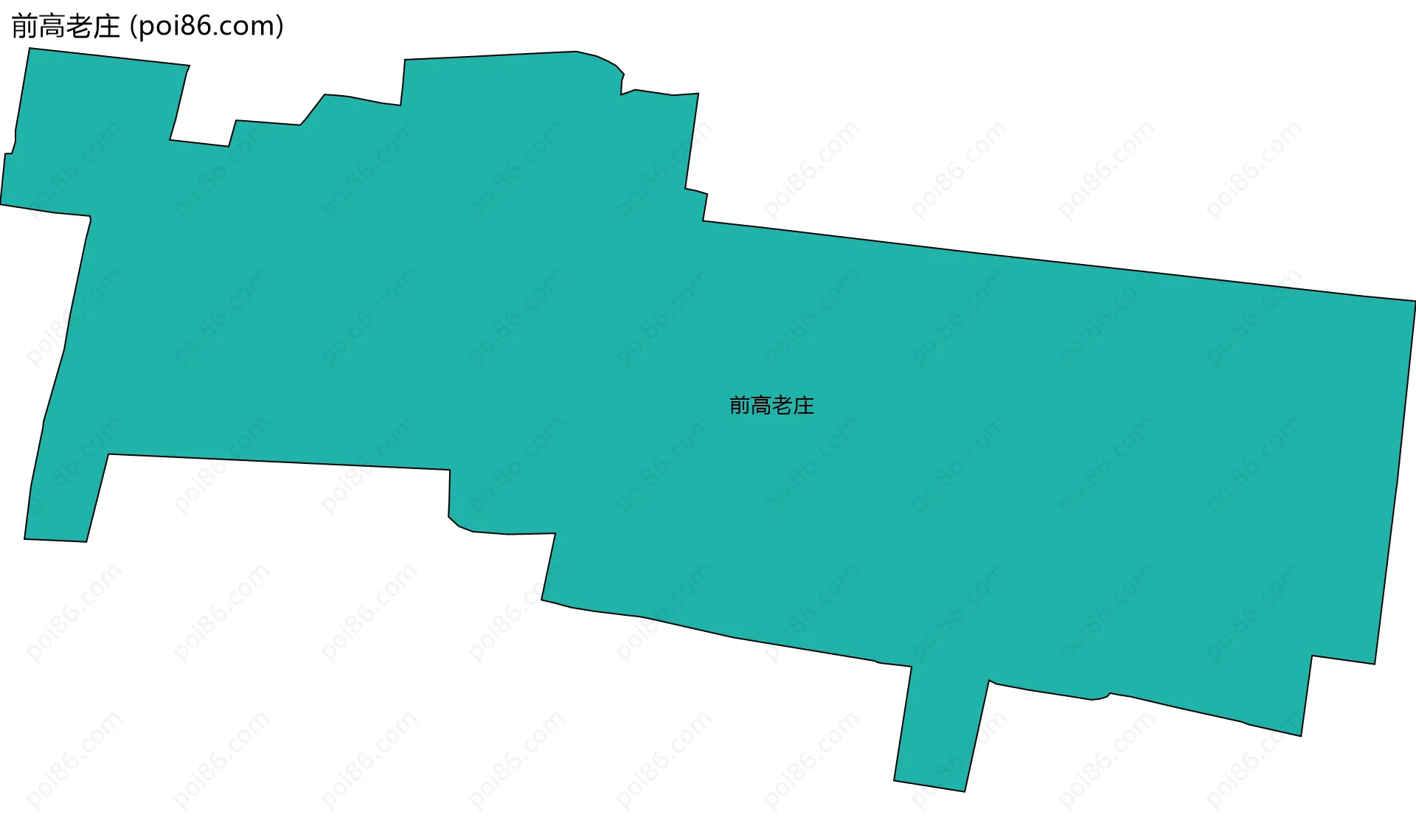 前高老庄边界地图