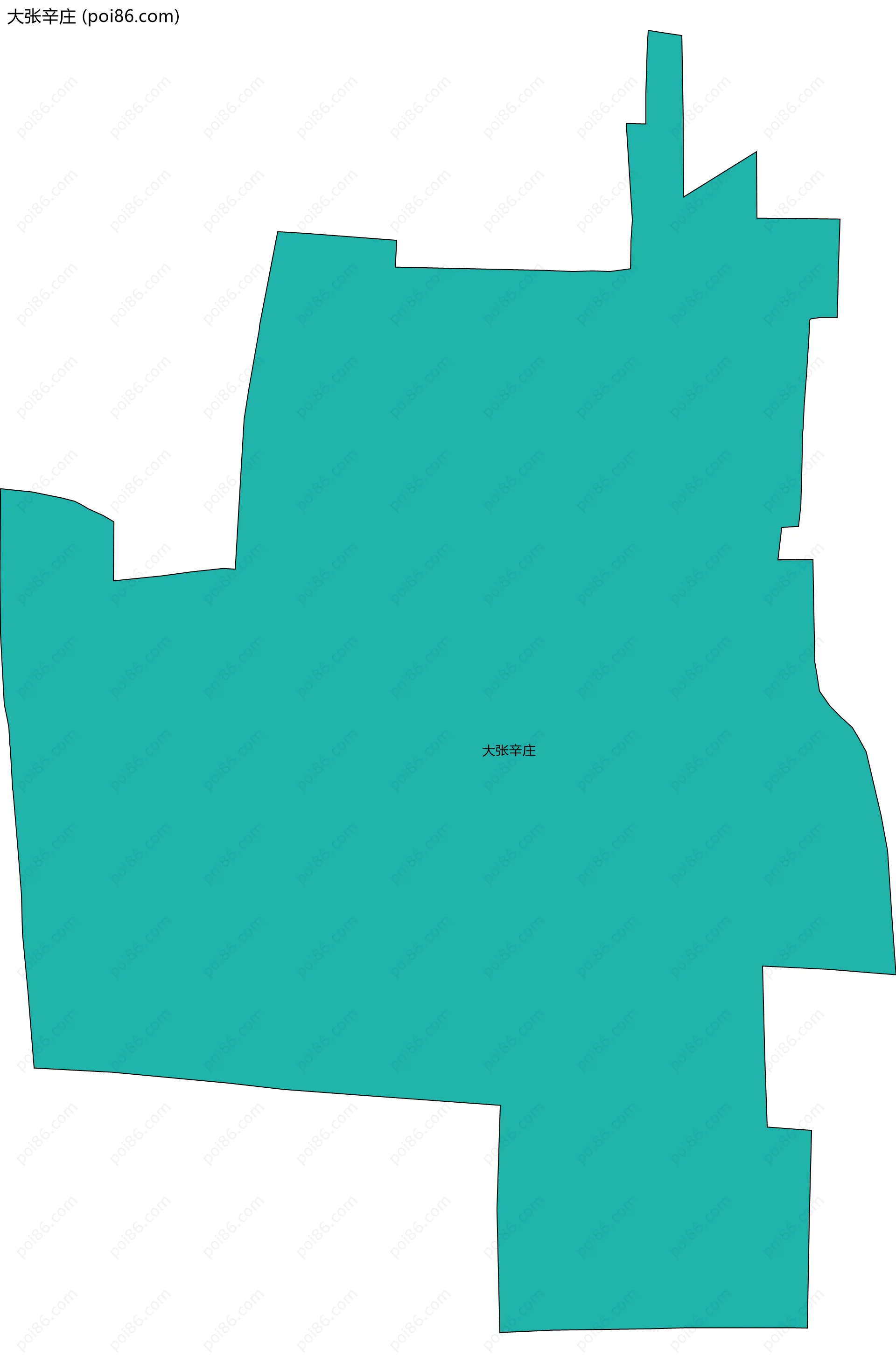 大张辛庄边界地图