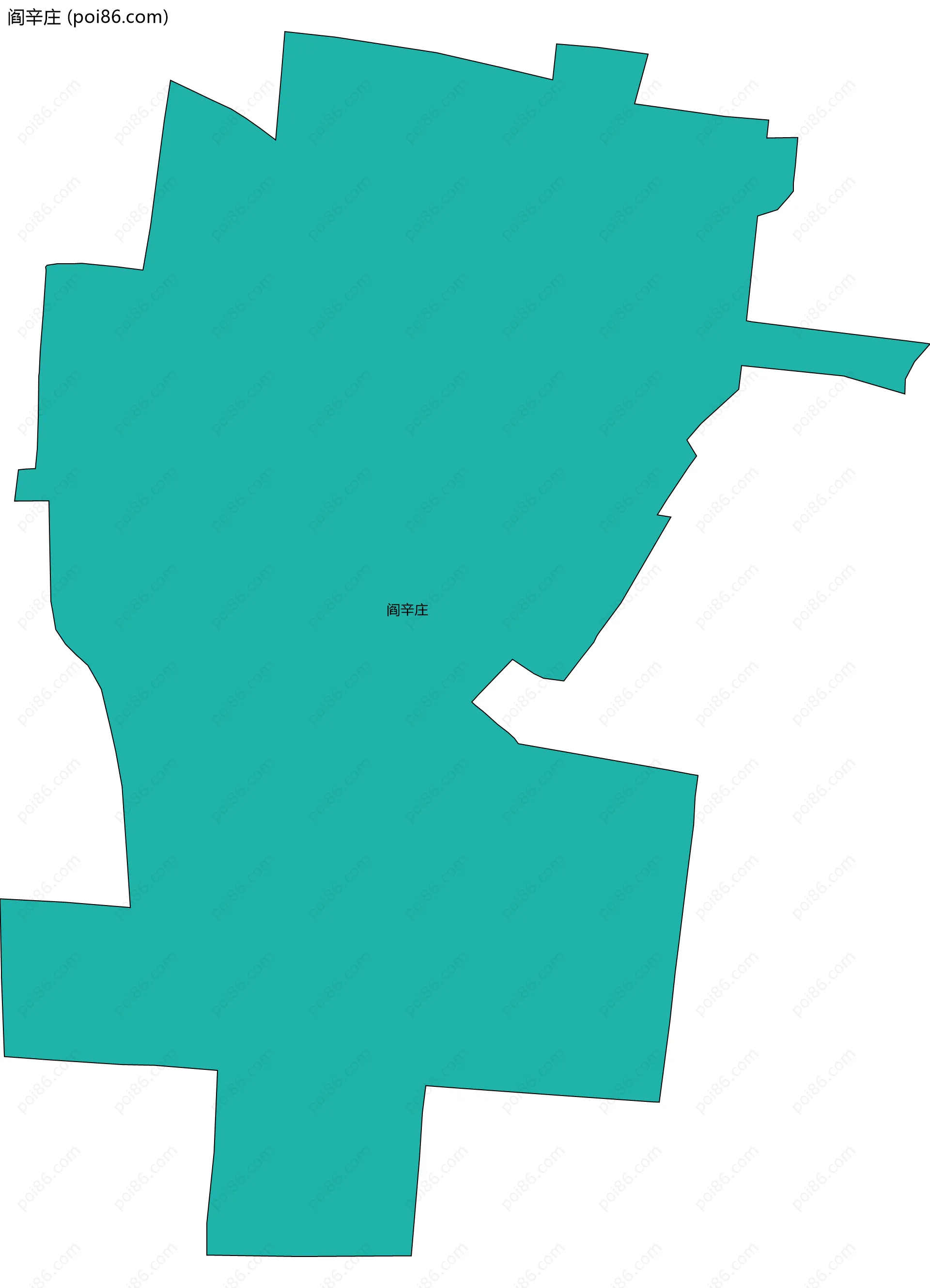 阎辛庄边界地图