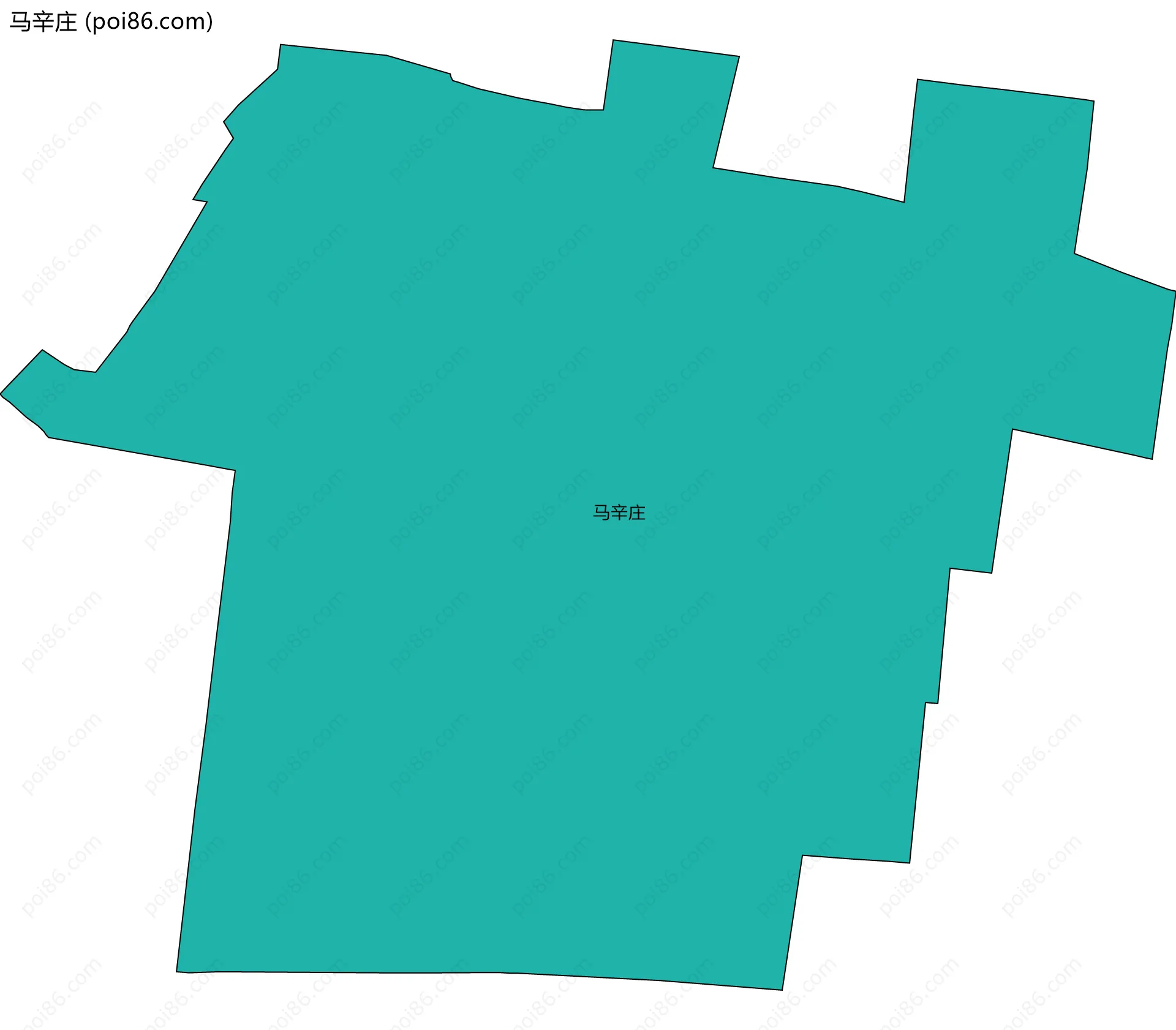 马辛庄边界地图