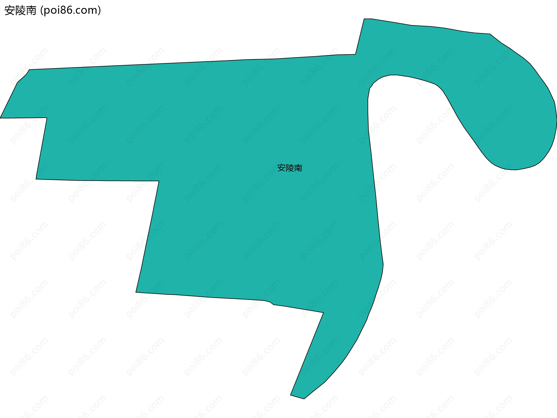 安陵南边界地图