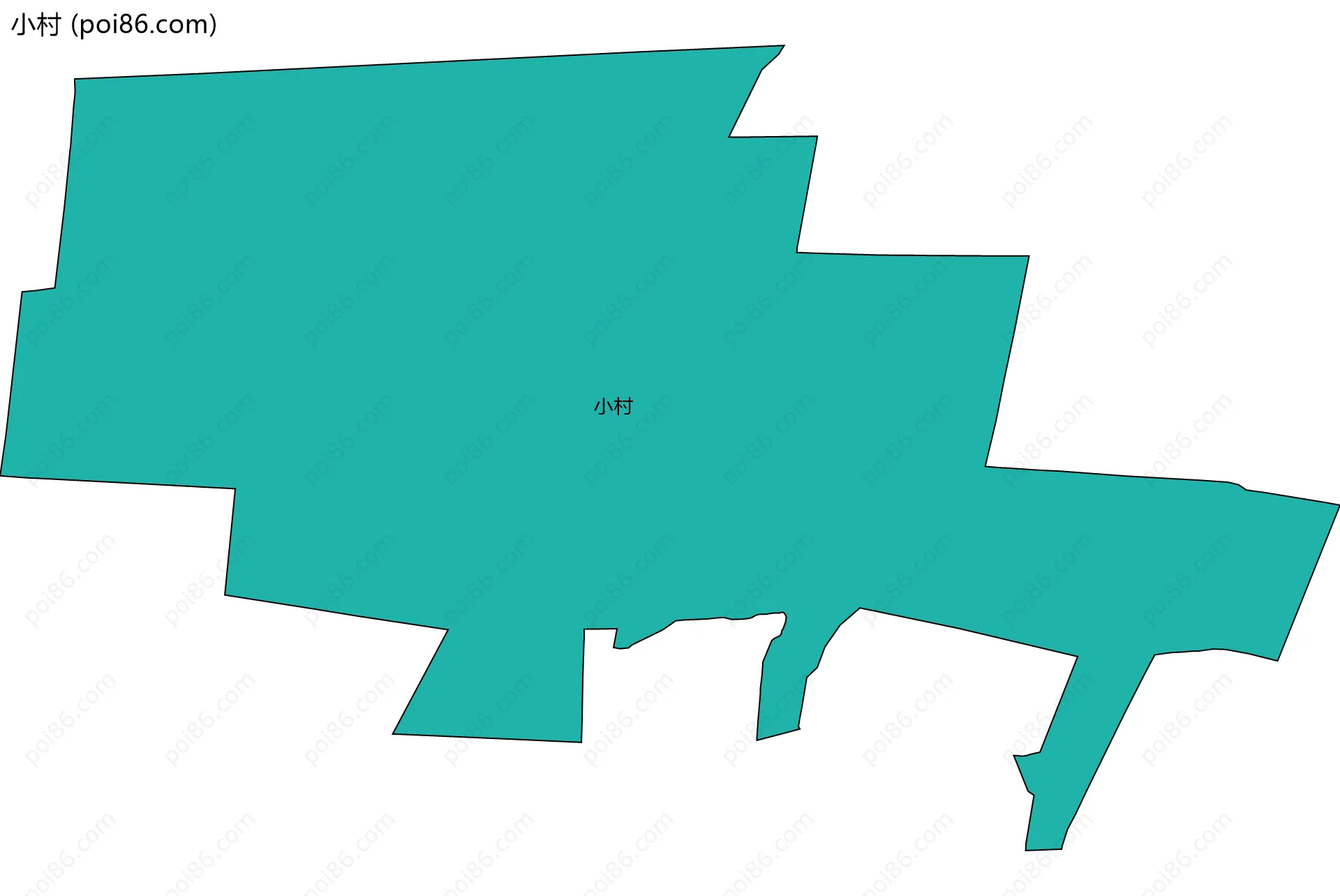 小村边界地图