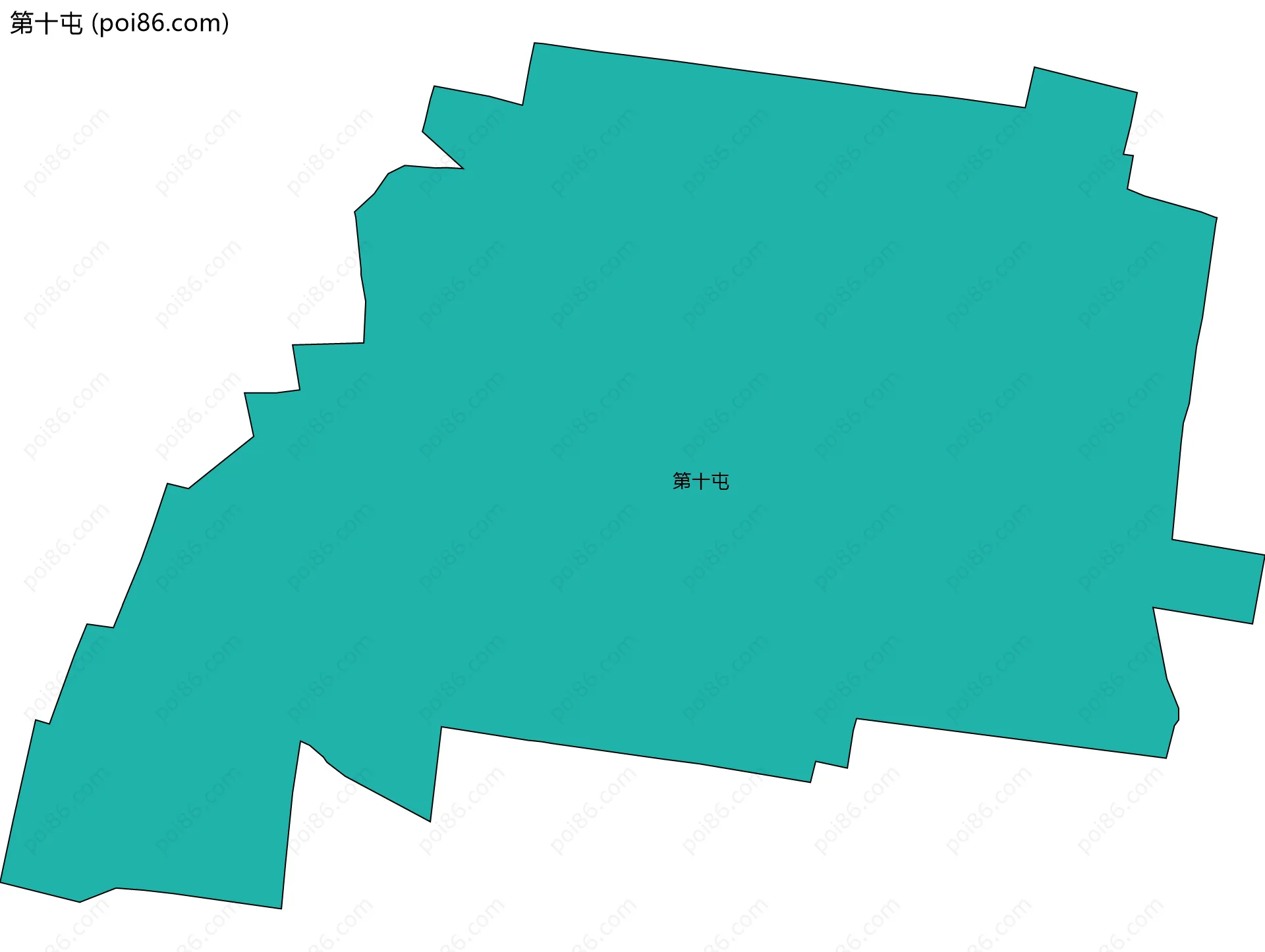 第十屯边界地图