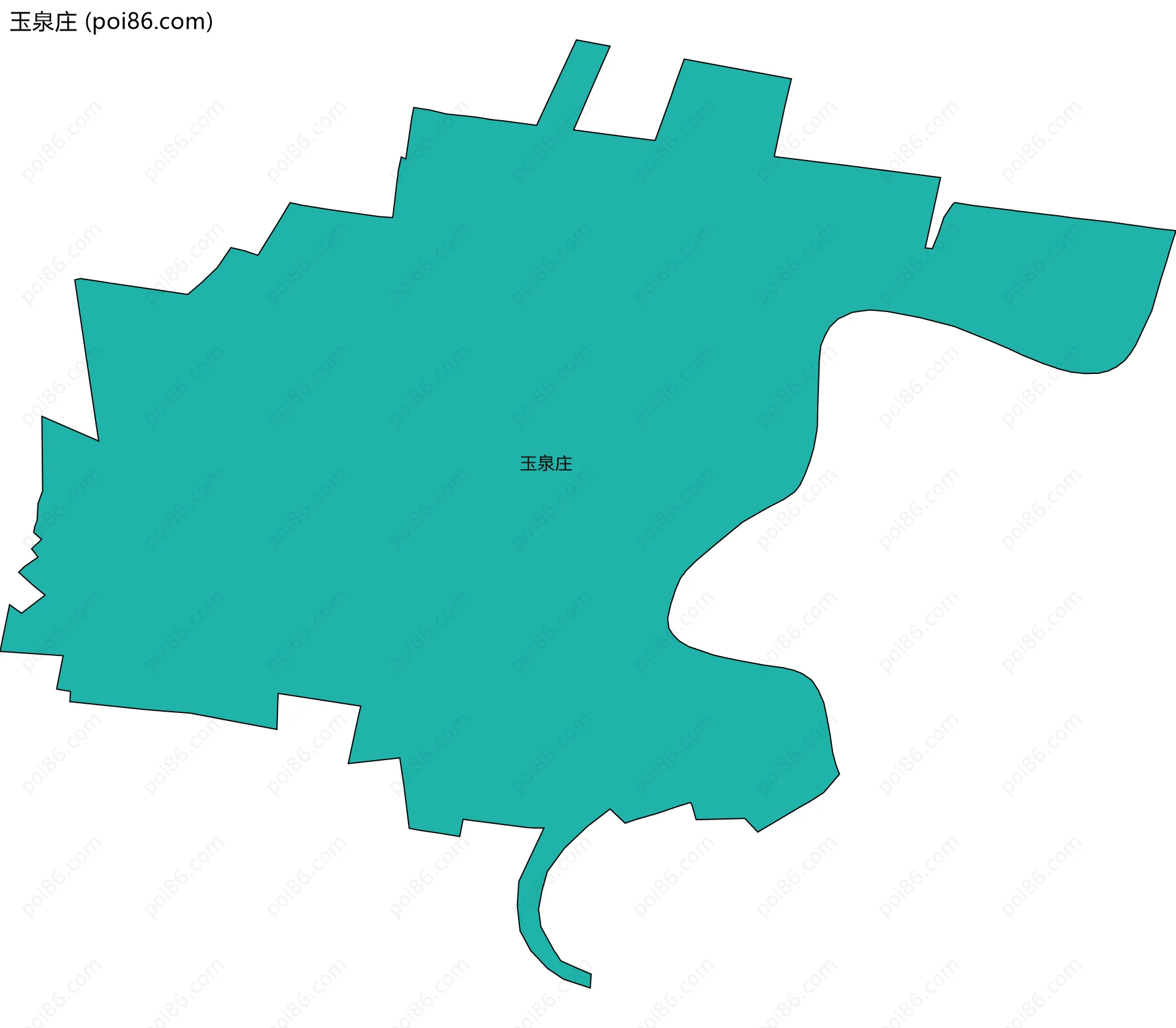 玉泉庄边界地图