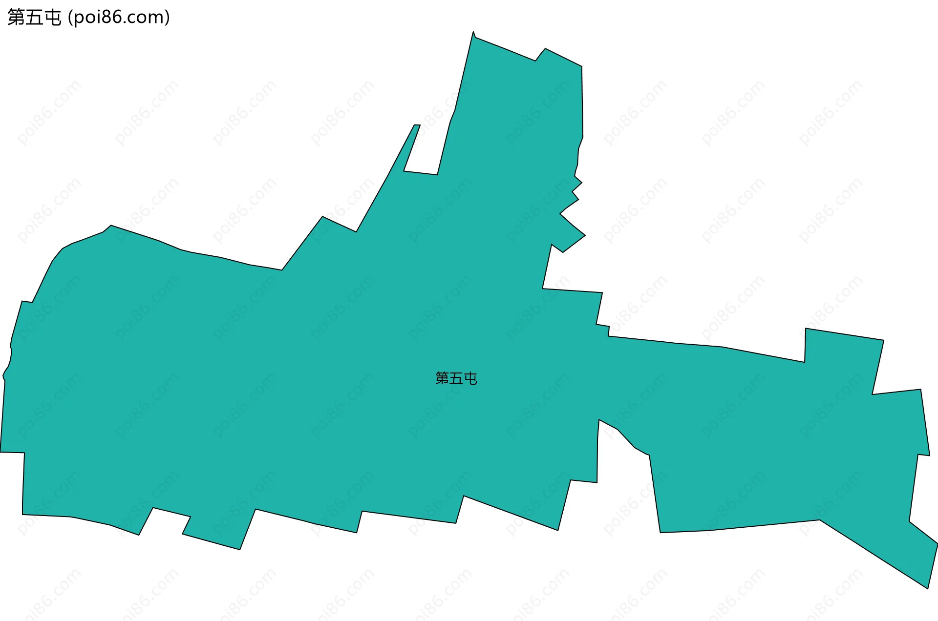 第五屯边界地图