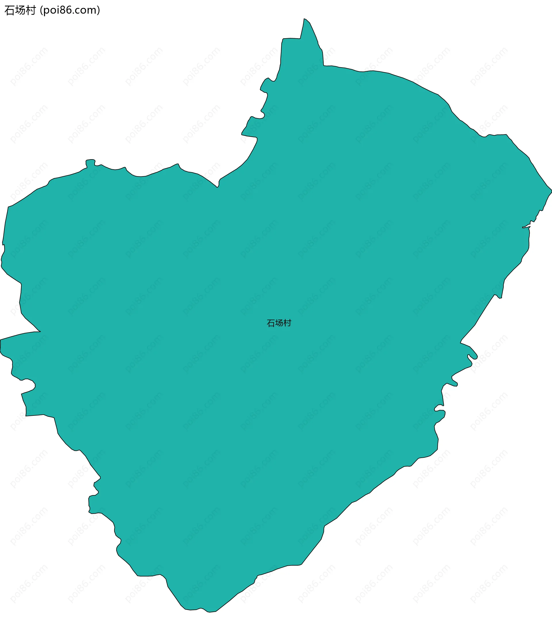 石场村边界地图