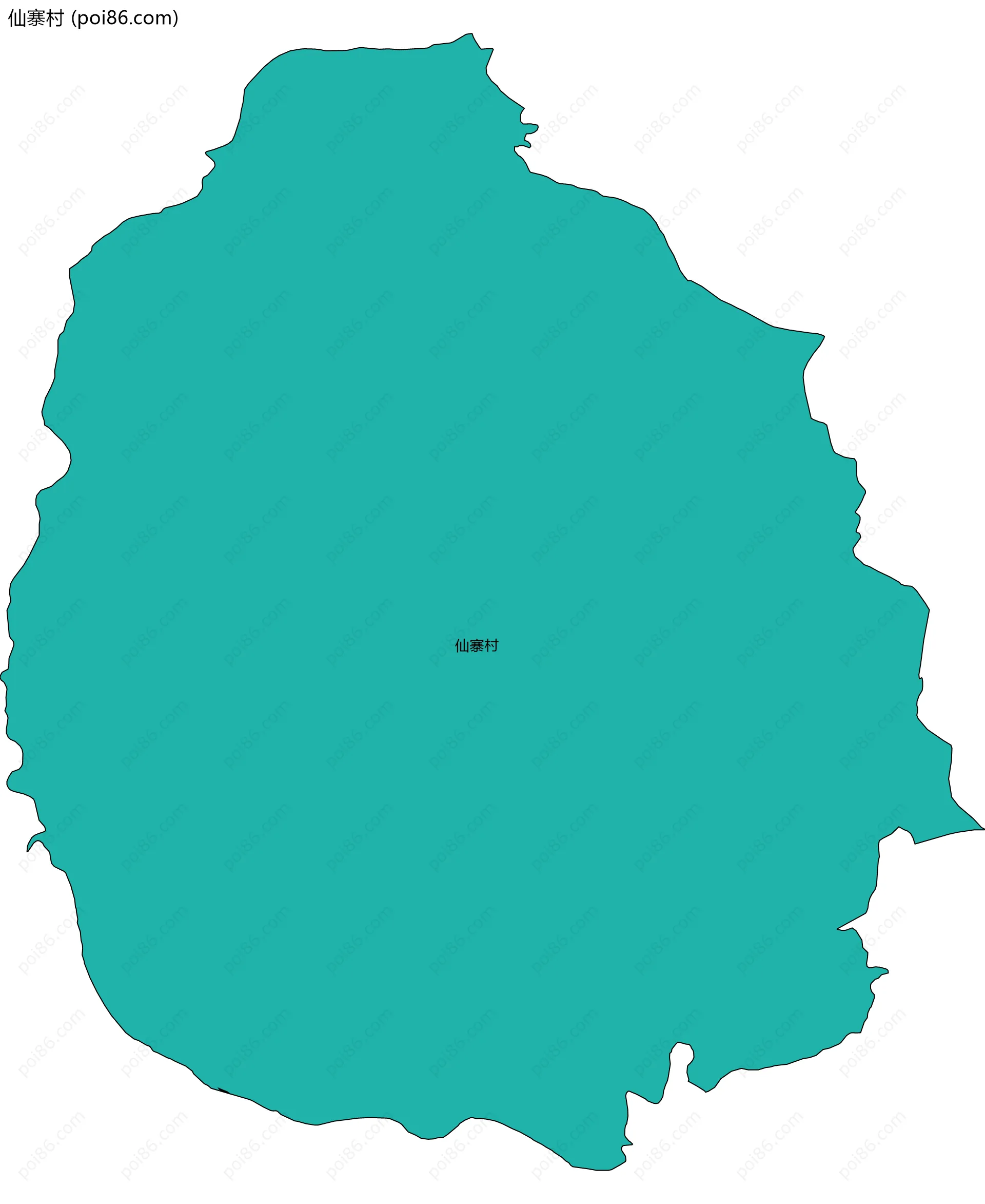 仙寨村边界地图