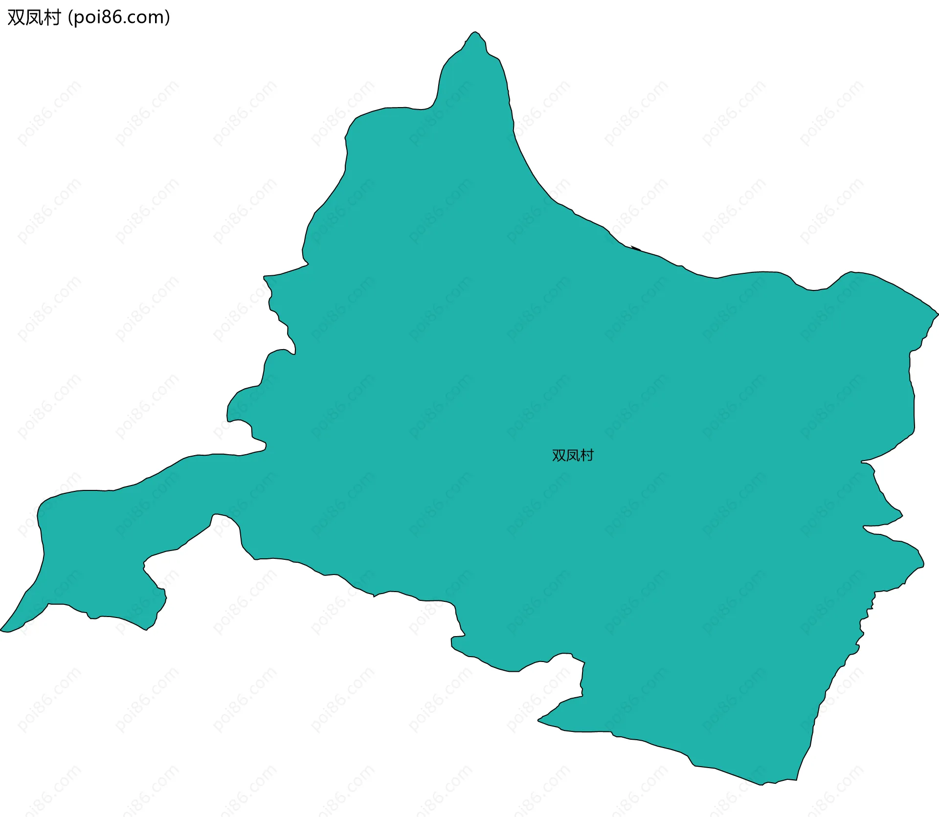 双凤村边界地图