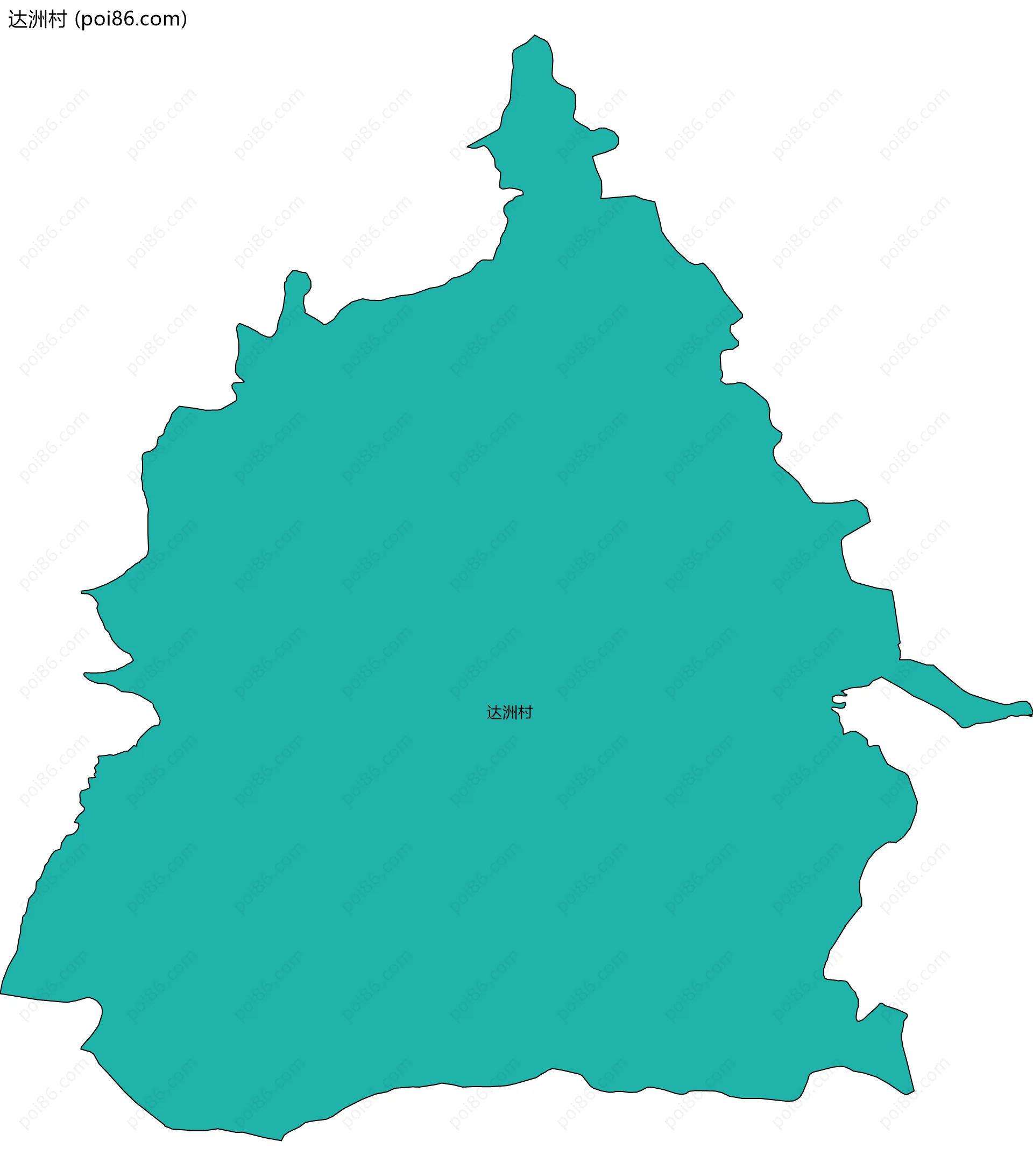 达洲村边界地图