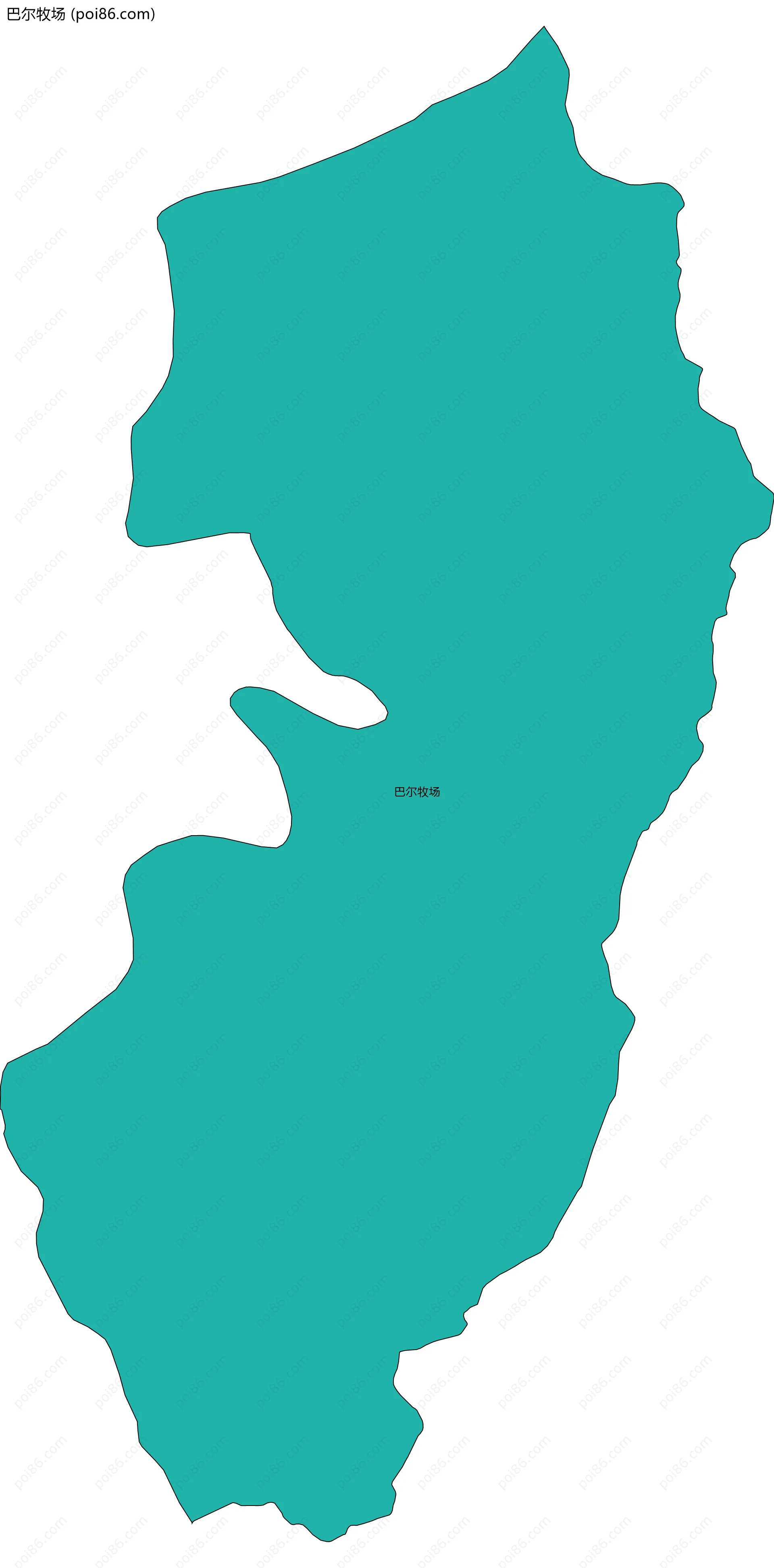 巴尔牧场边界地图