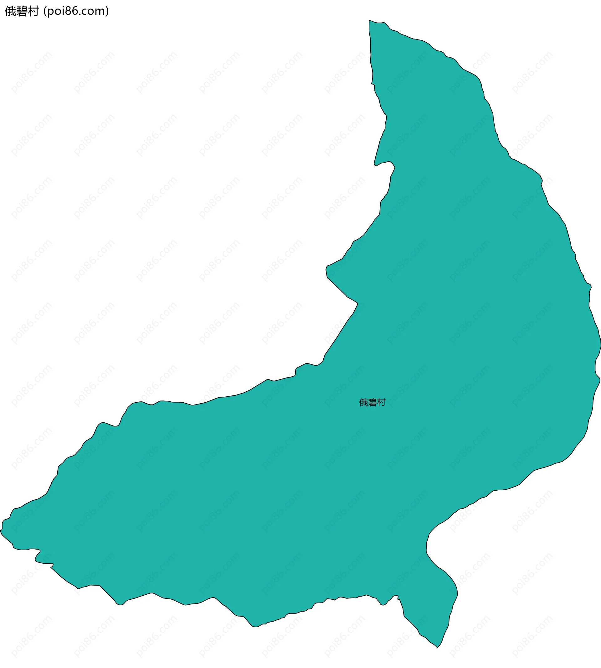 俄碧村边界地图