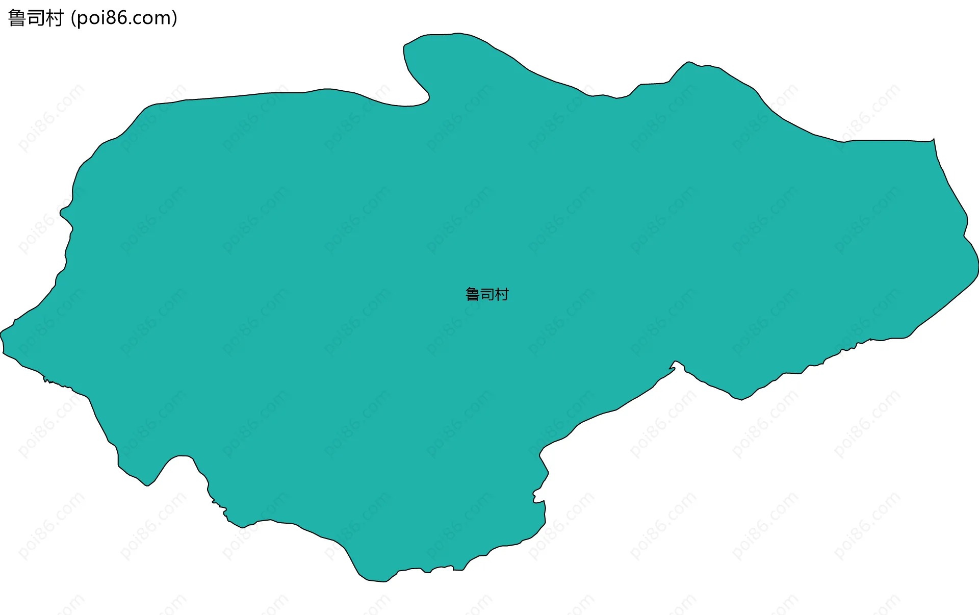 鲁司村边界地图