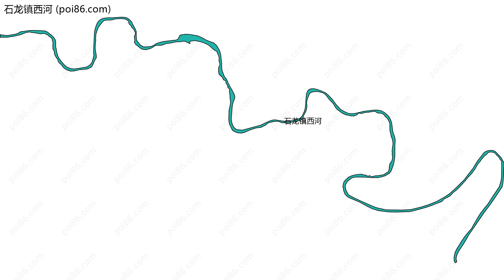 石龙镇西河边界地图