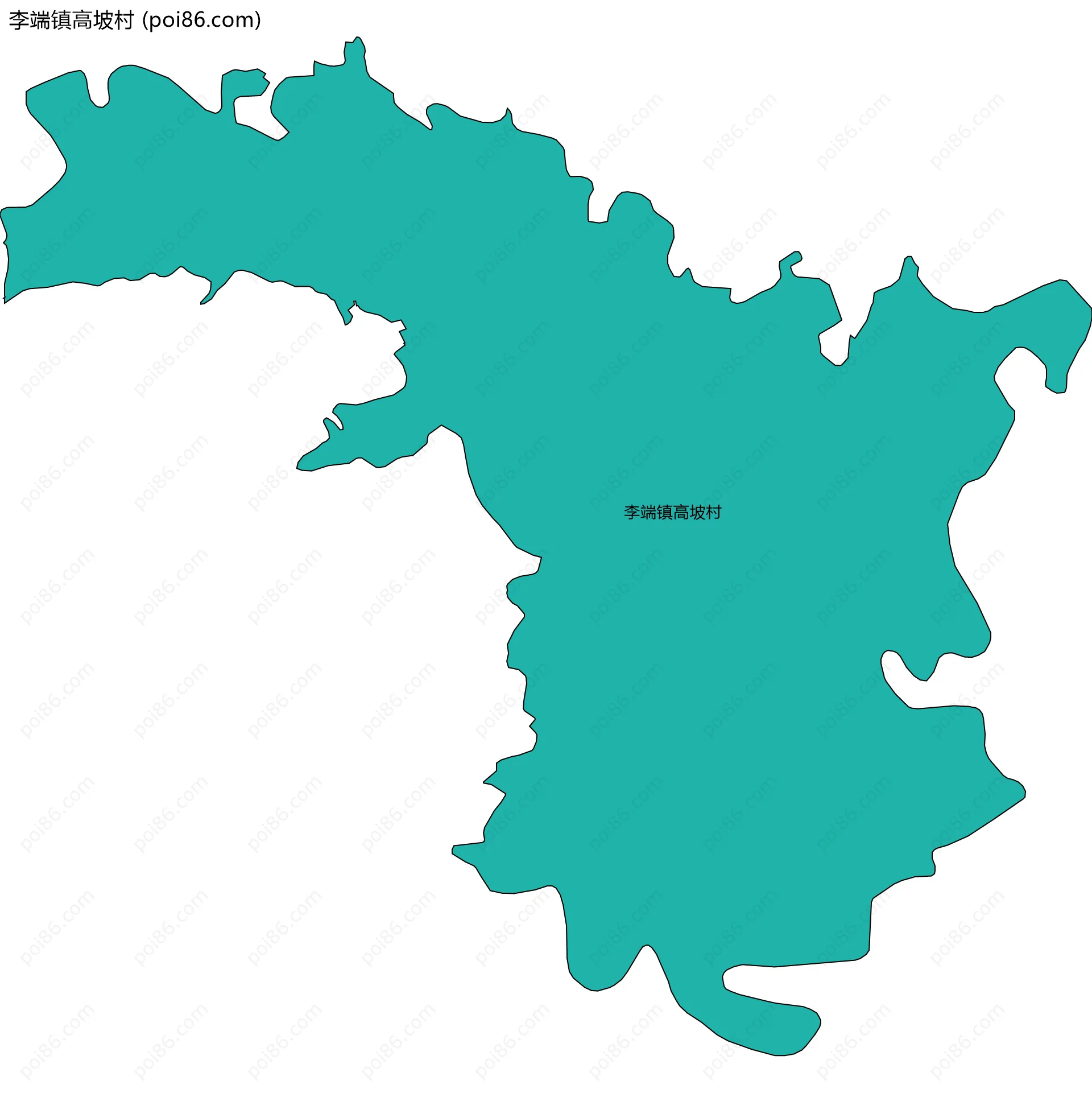 李端镇高坡村边界地图