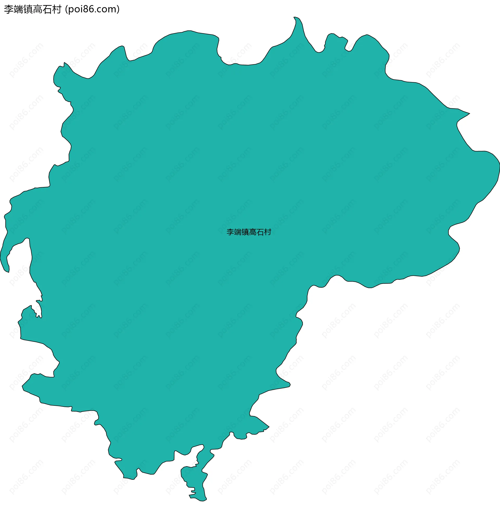 李端镇高石村边界地图