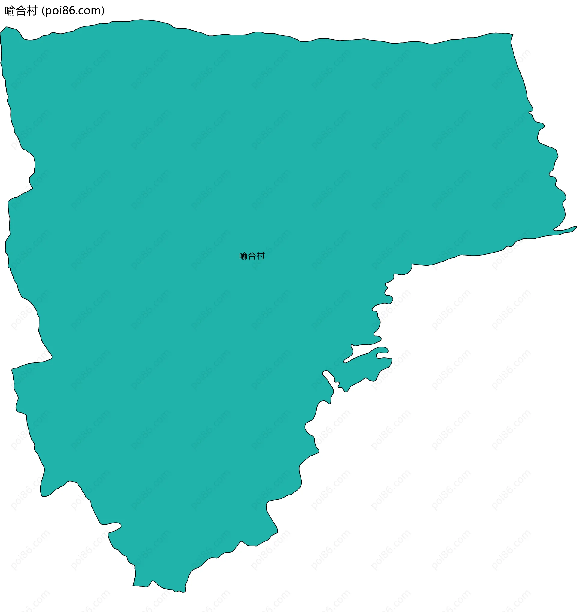 喻合村边界地图