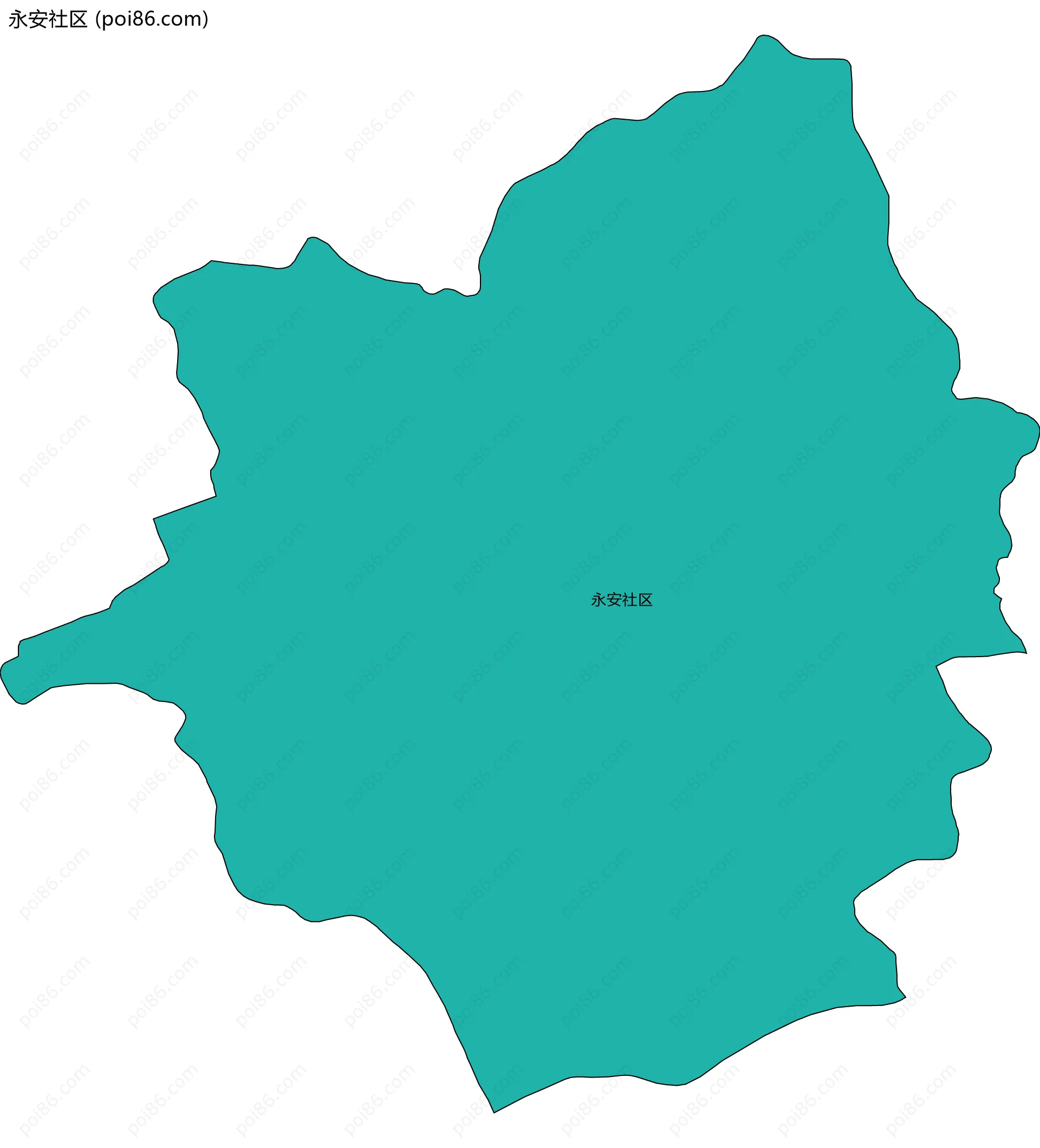 永安社区边界地图