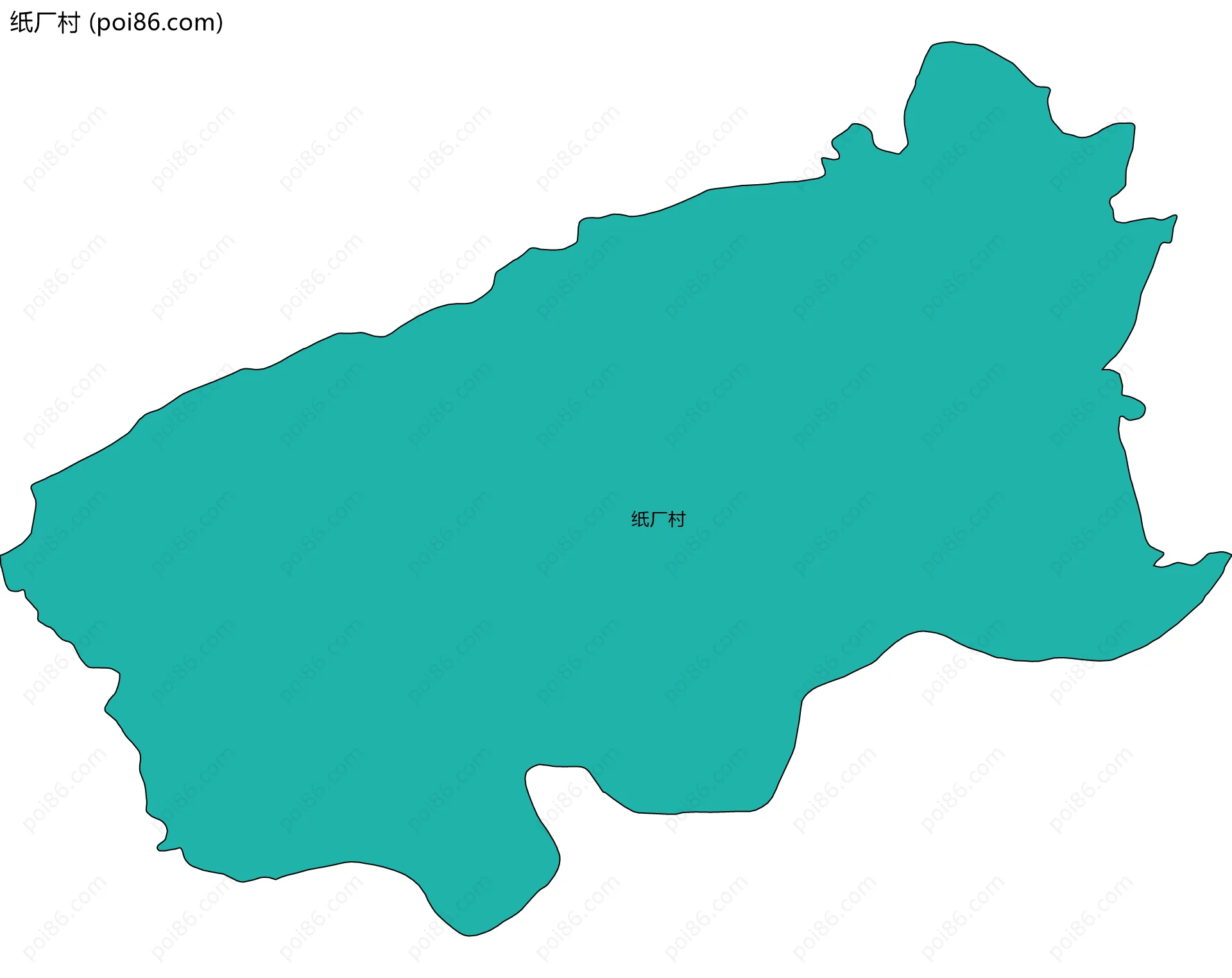 纸厂村边界地图