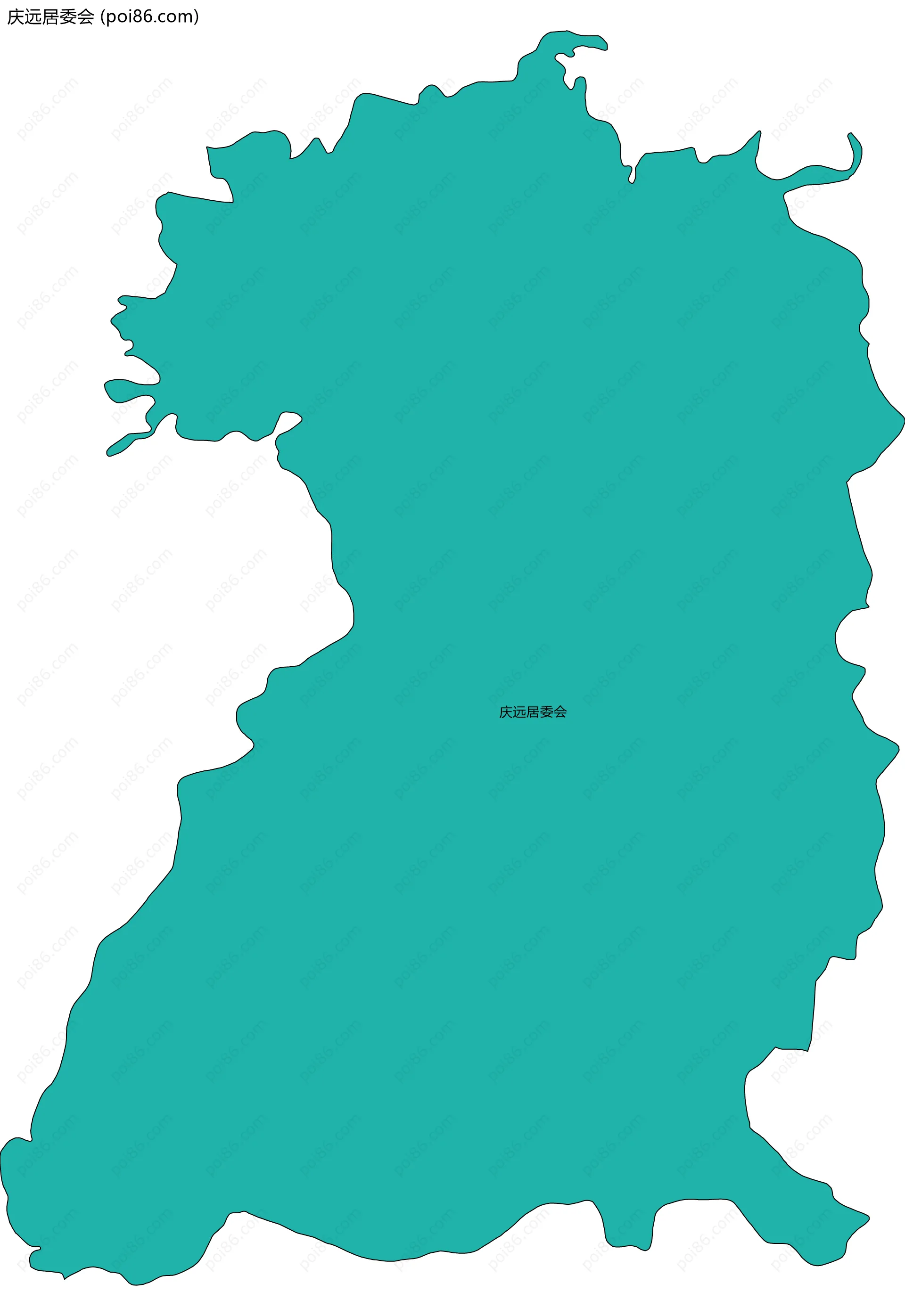 庆远居委会边界地图