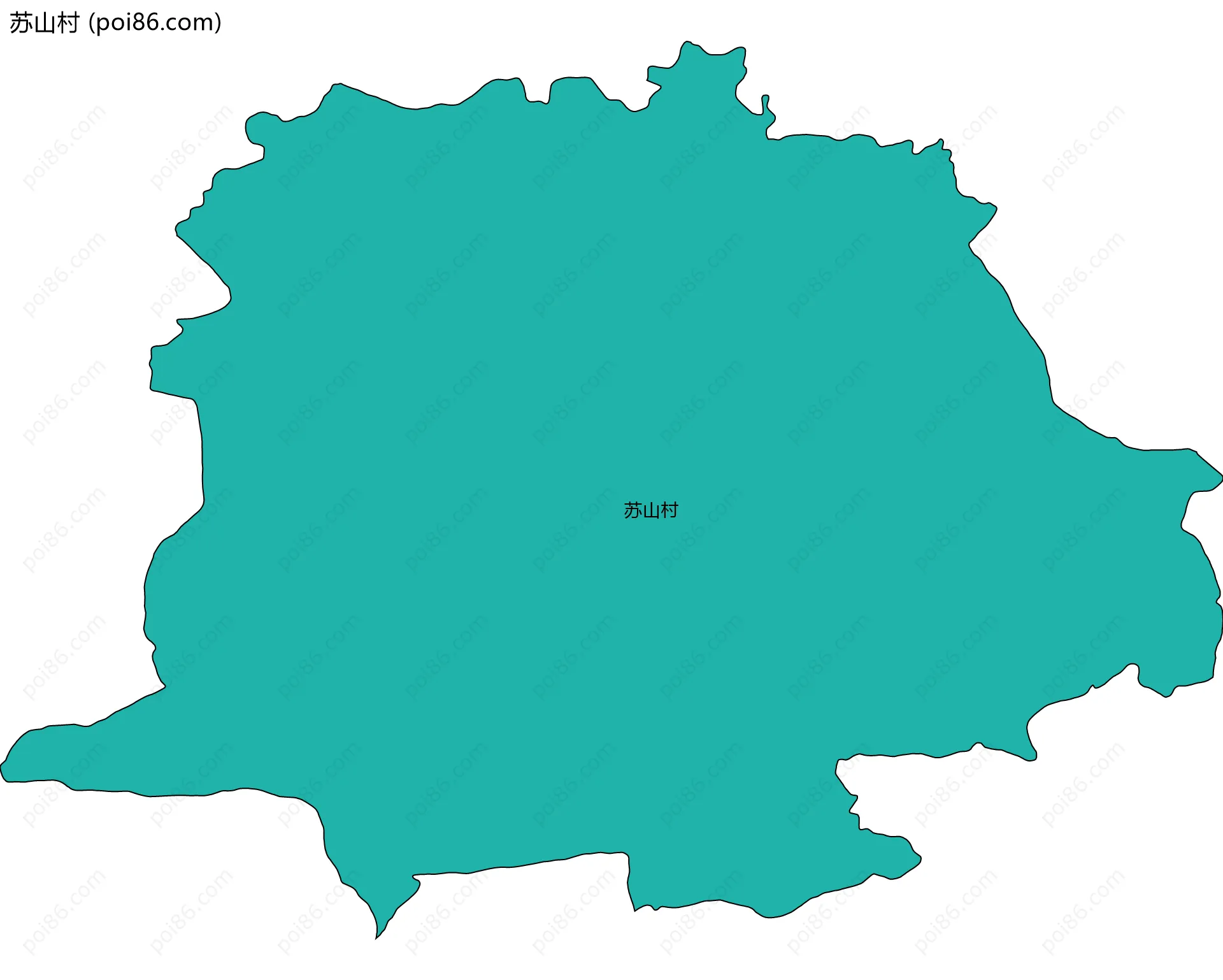 苏山村边界地图