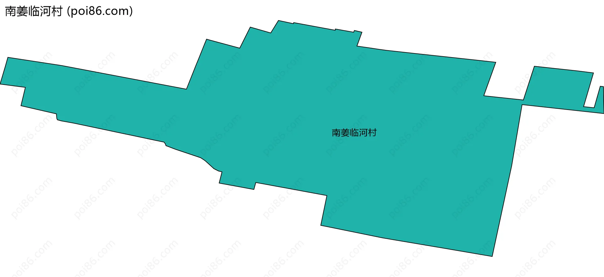 南姜临河村边界地图