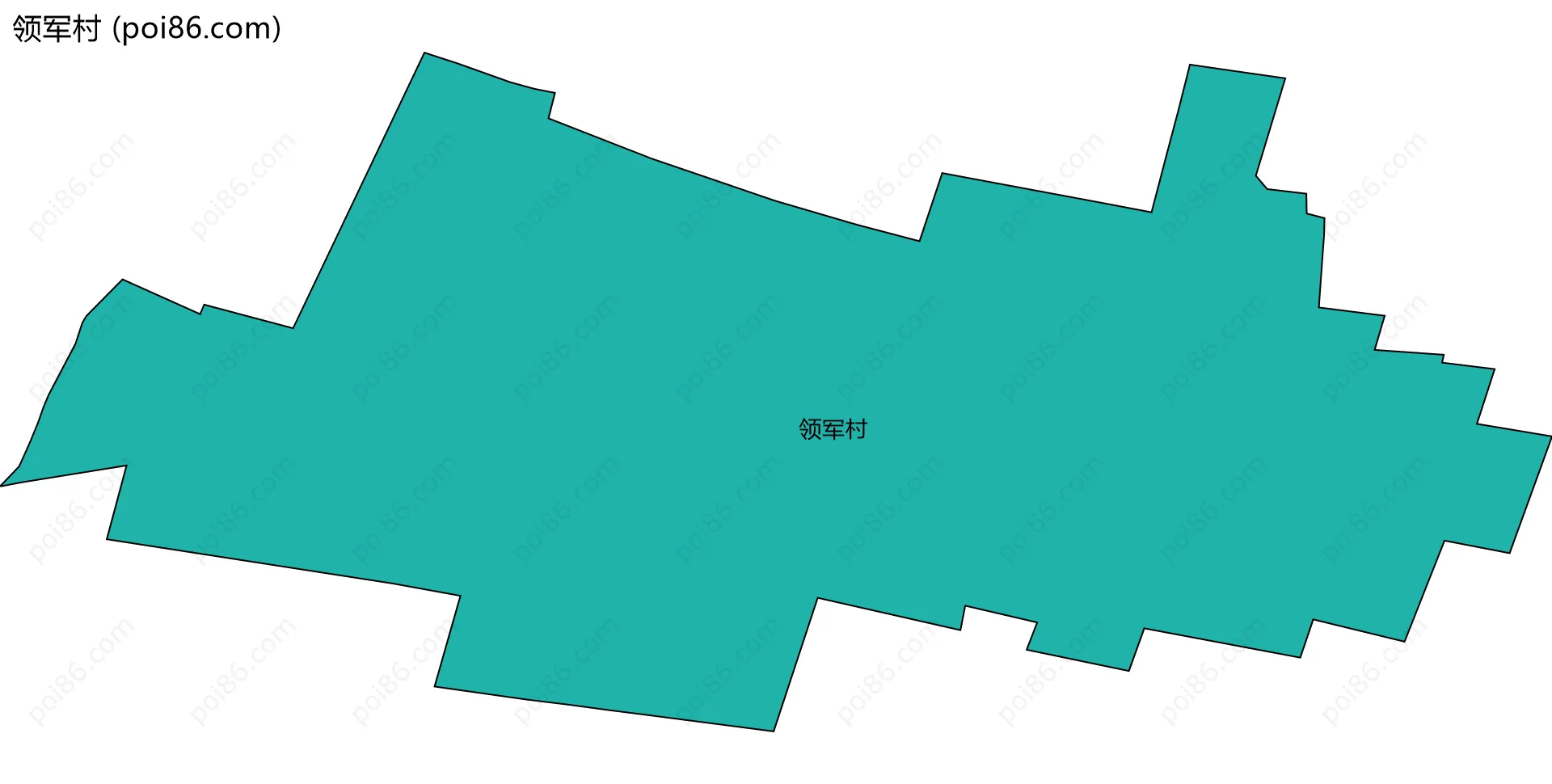 领军村边界地图