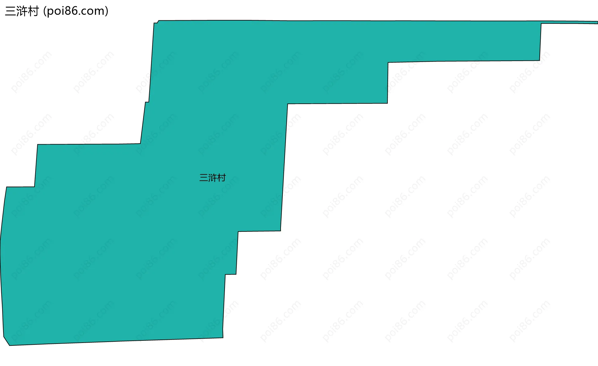 三浒村边界地图