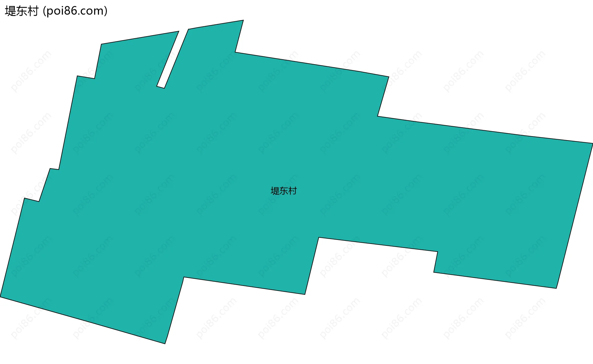 堤东村边界地图